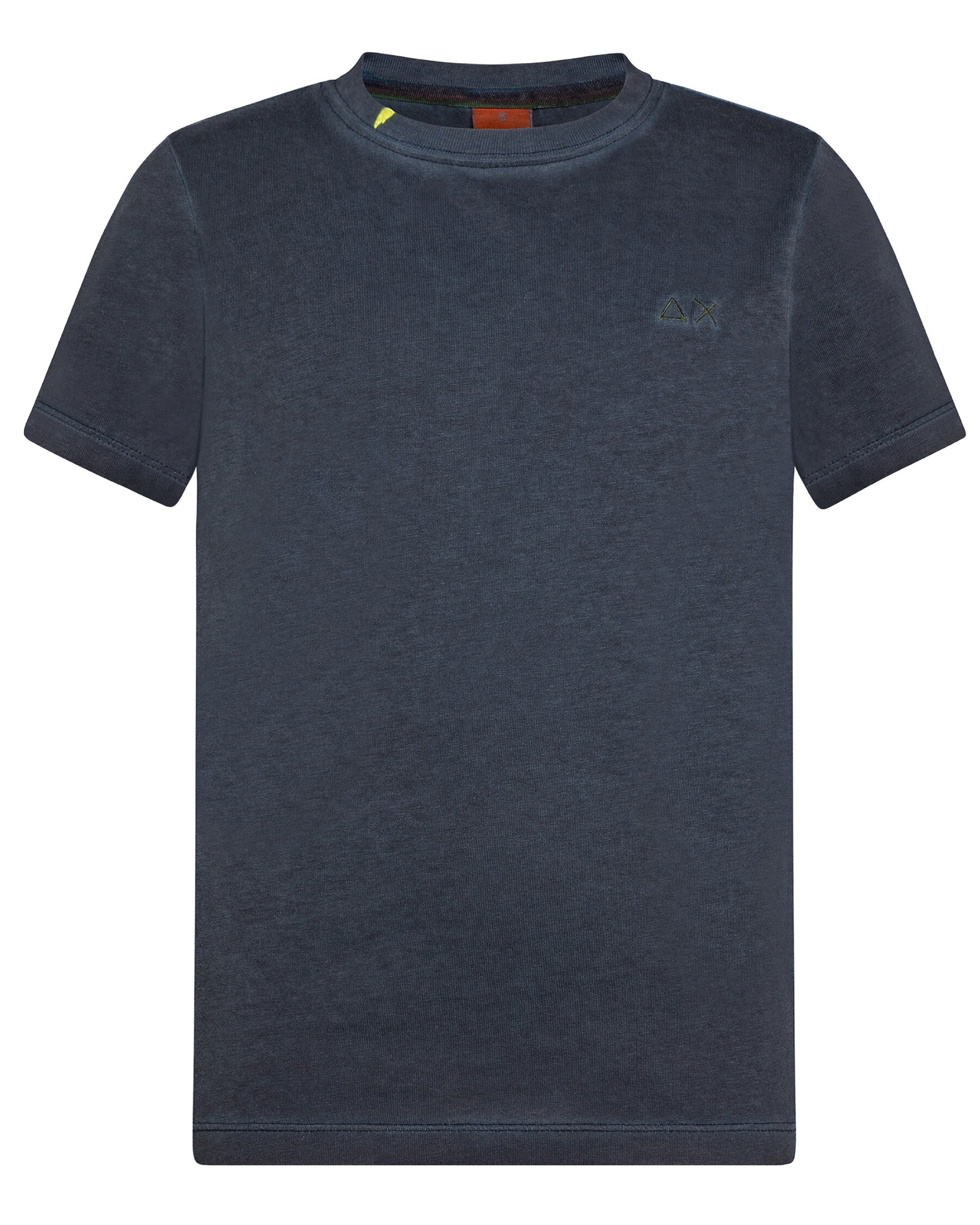 SUN68 Special Dyed Blue Cotton T-Shirt