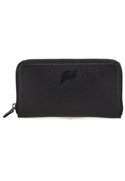 Gabs Black Leather Zip Wallet