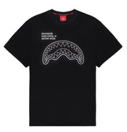 Sprayground T-shirt maglietta uomo men limited edition nera Squalo Shark SP831BLK