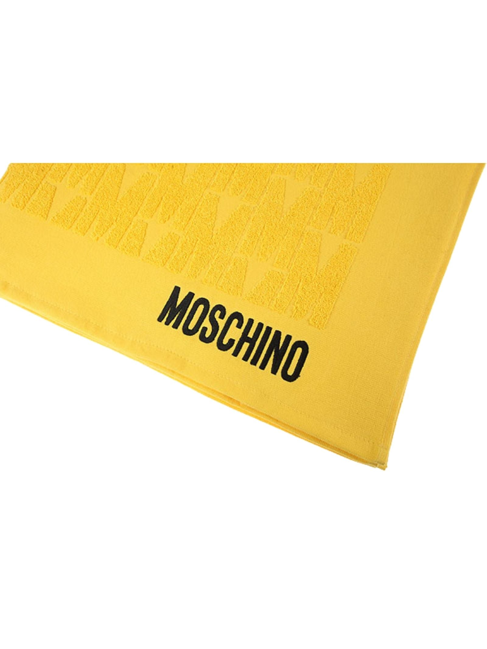 Moschino Swim Telo Mare Cotone Giallo