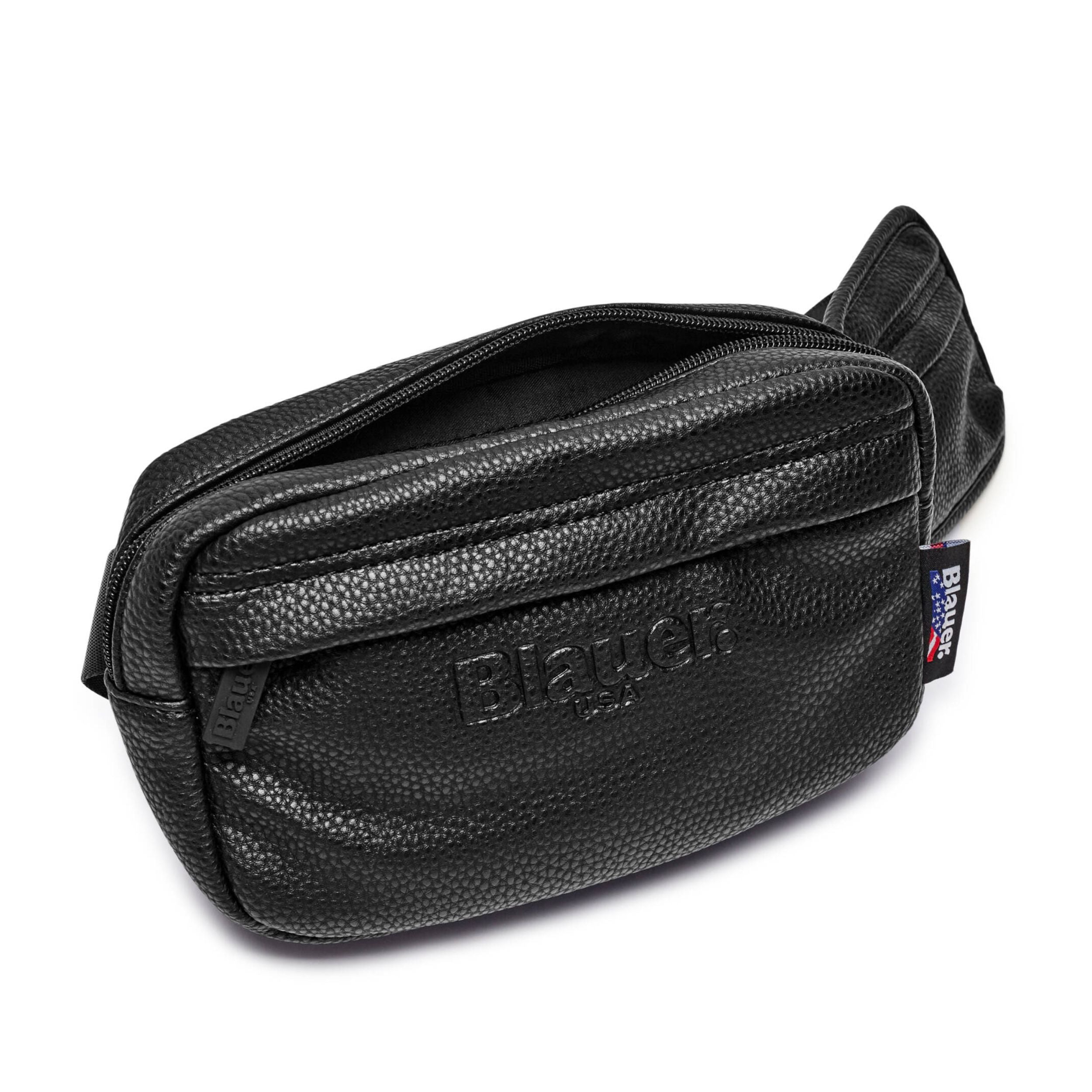 Blauer Borsello Burb Crossbody ecopelle Monospalla Bag nero