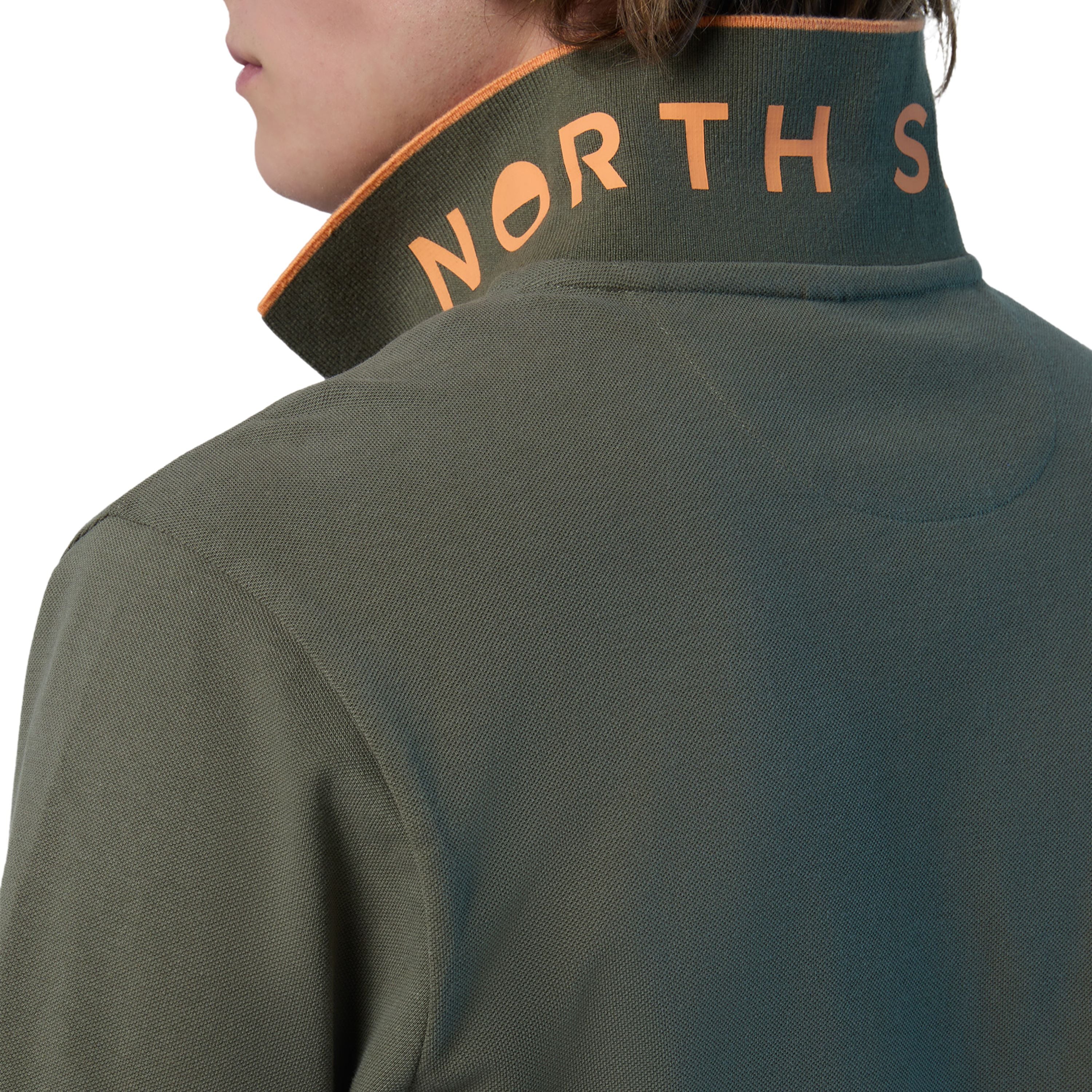 North Sails Polo maglia maglietta 692452 colletto rigato cotone biologico 0441