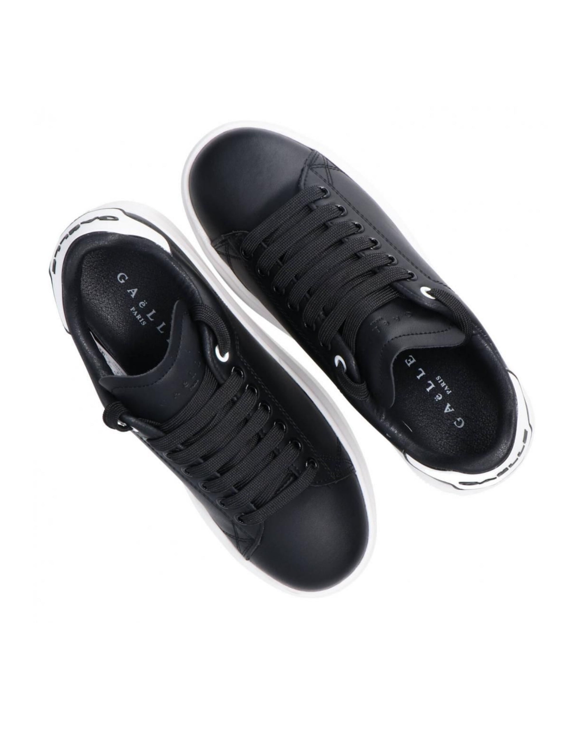Gaelle Sneakers Addict Leather Black