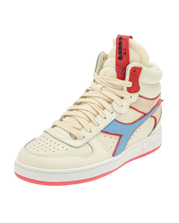 Diadora Magic Basket Mid Label WN Suede Bianco-2