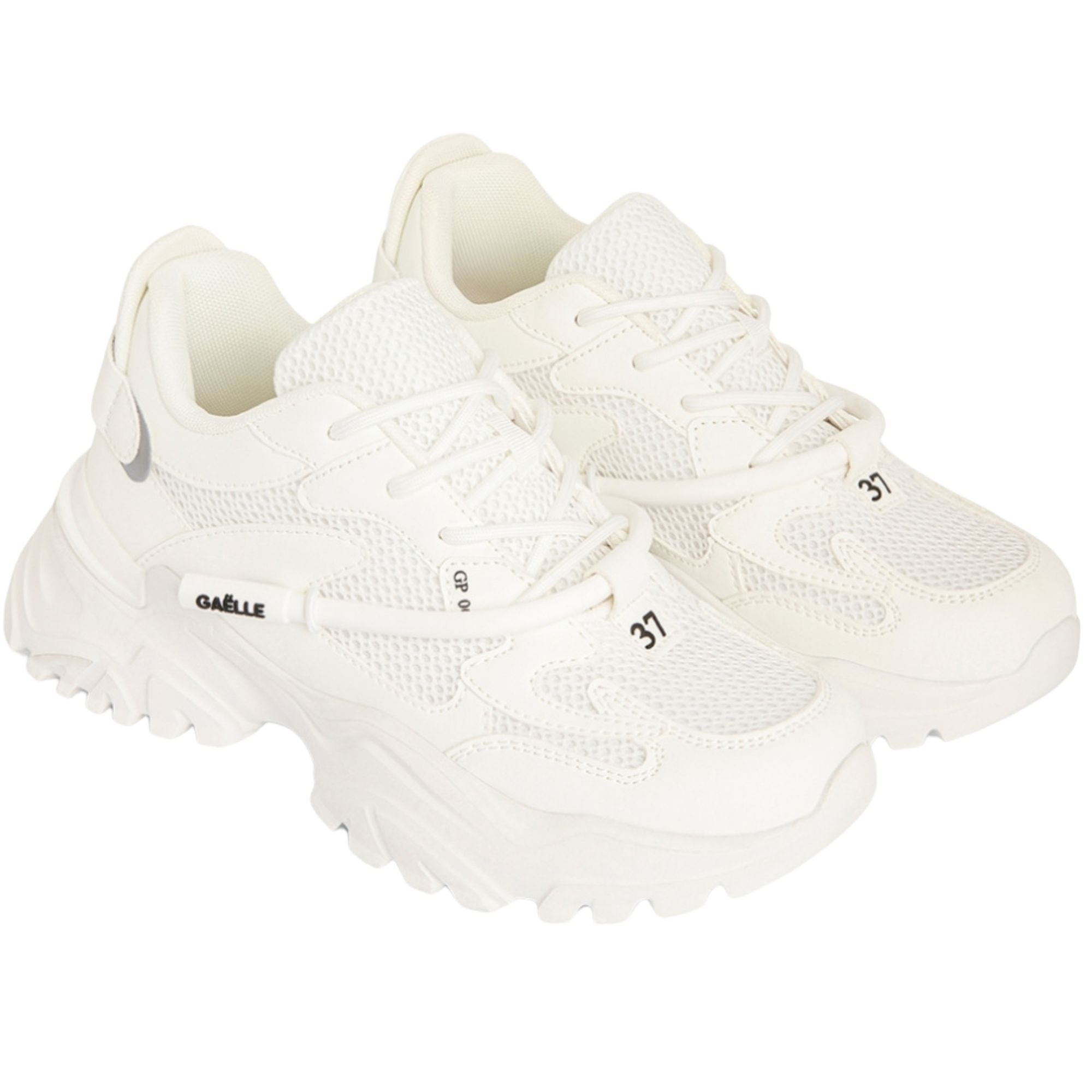 Gaelle scarpe donna sneaker Paris RUNNING IN MESH bianco GACAW01626