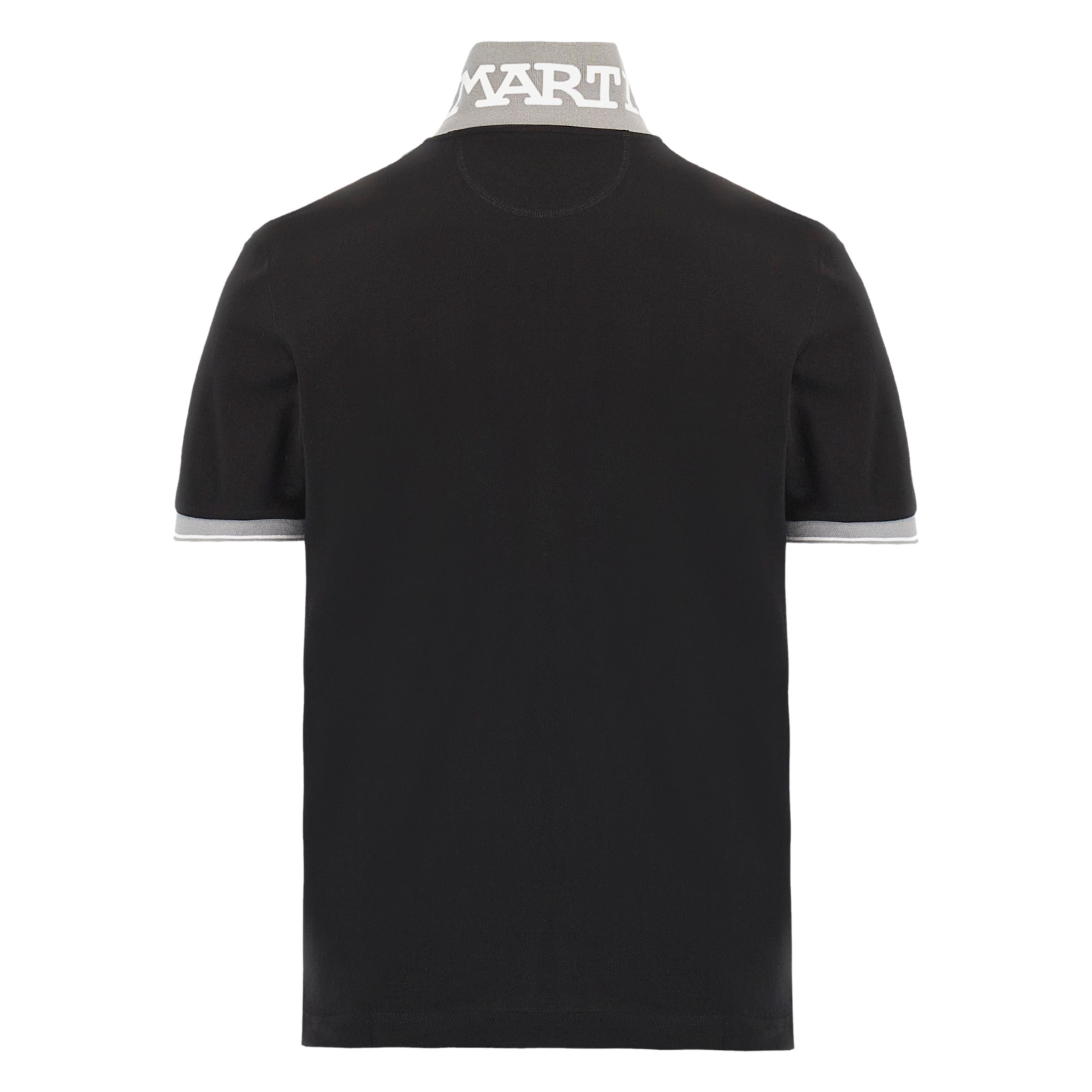 La Martina Polo Classica In Piquet stretch Regular Fit Nero uomo map005