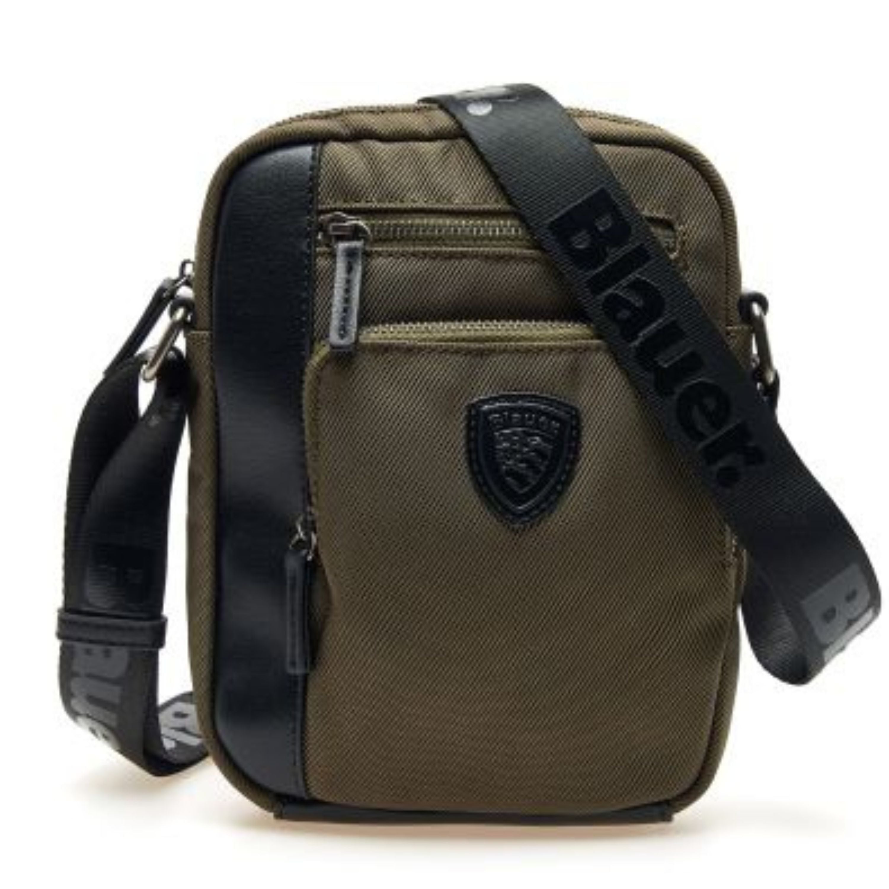 Blauer 22x17x7 Cm Camera Bag Crossbody 3 Tasche Zip verde militare