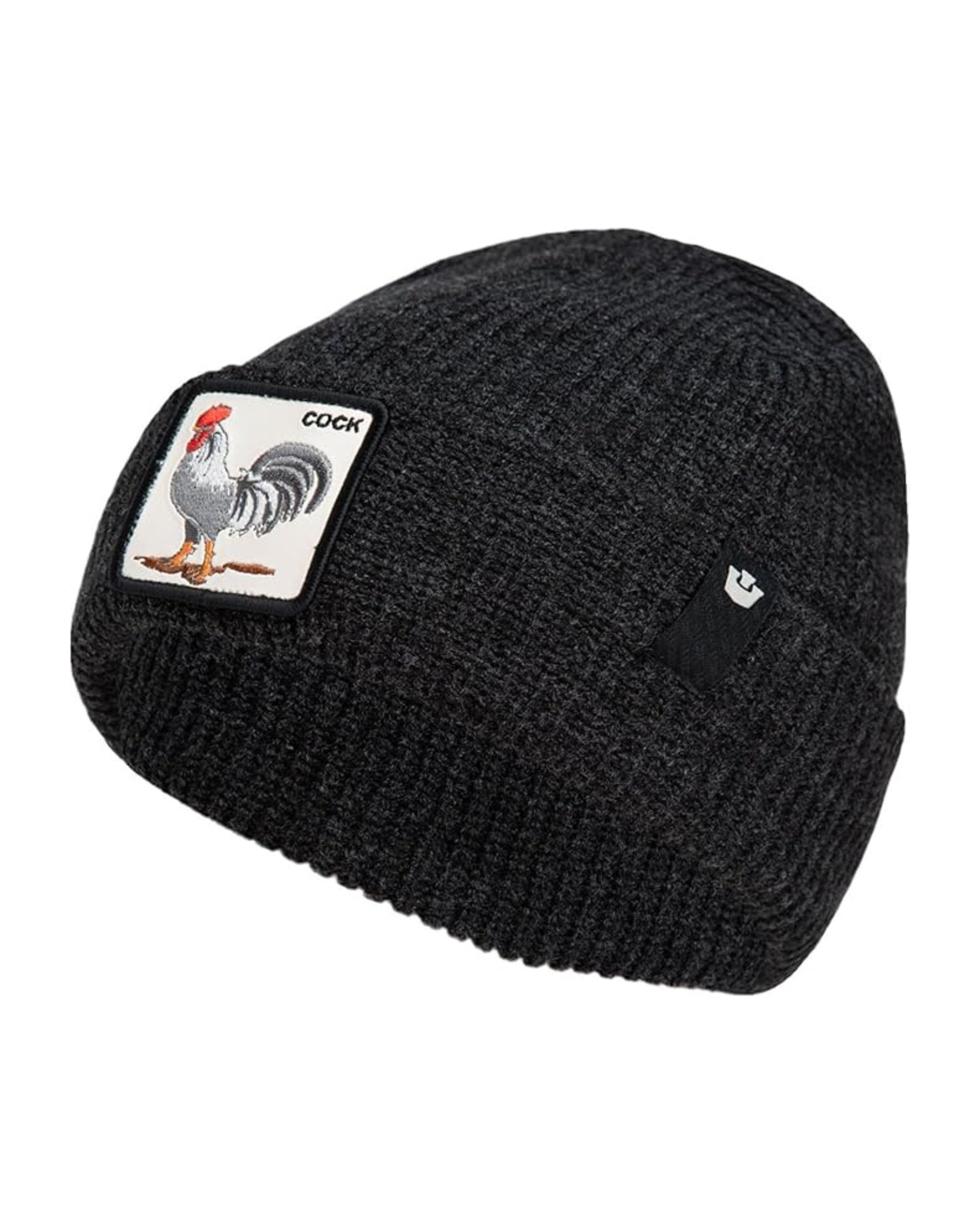 Goorin Bros. Cuffia Beanie 'The Classic Rooster' in Misto Acrilico Nero Unisex