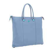 Gabs G3 Plus M Basic Borsa Zaino Trasformabile Hobo Shopper Tote Bauletto in Pelle Blu Ardesia