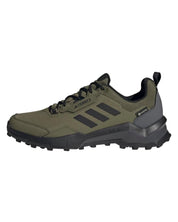 Adidas Scarpe Trail Terrex AX4 GTX Tessuto Tecnico Verde Oliva Nero Uomo