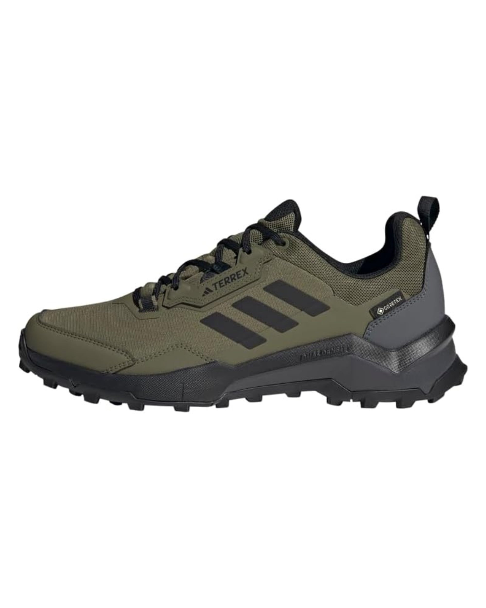 Adidas Scarpe Trail Terrex AX4 GTX Tessuto Tecnico Verde Oliva Nero Uomo
