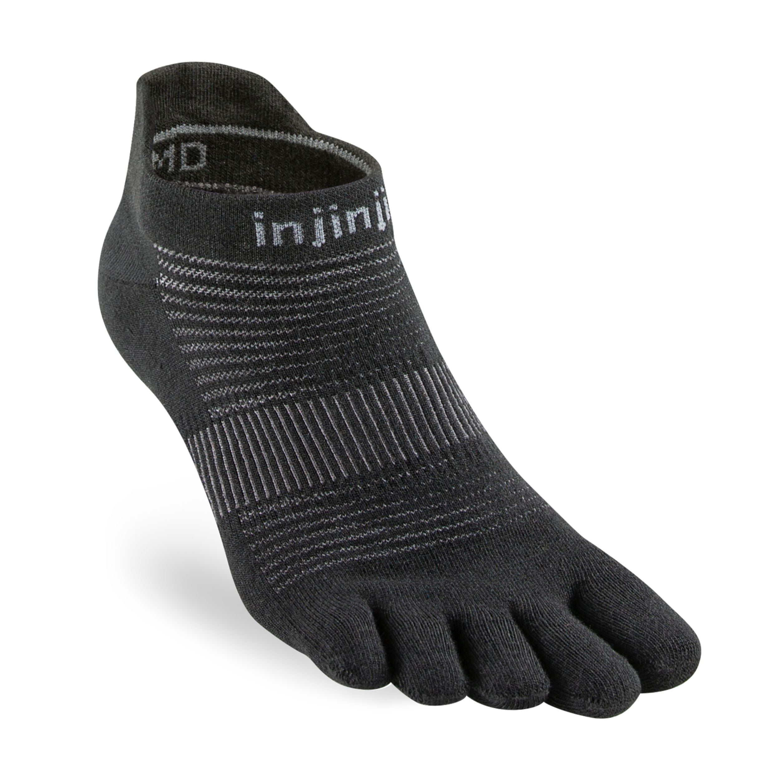 Injinji calze 5 dita da corsa Run Lightweight No-Show CoolMax EcoMade nero 281110