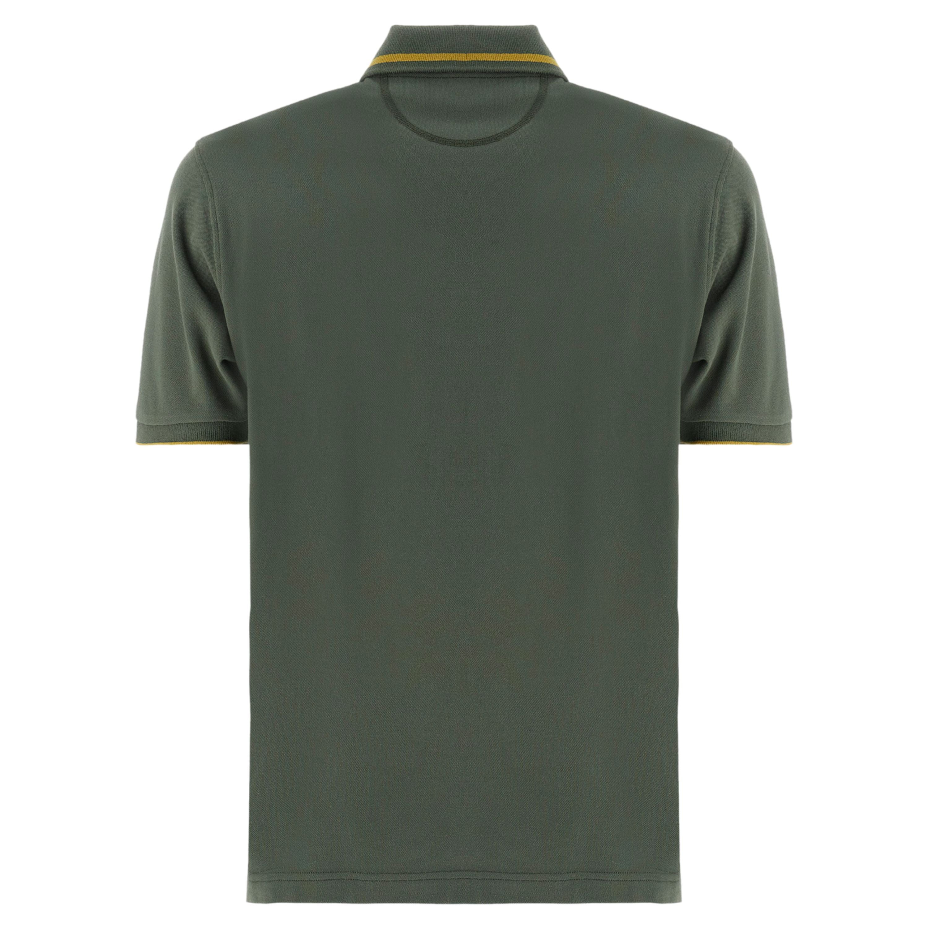La Martina Polo Ricamo e Numero Logo Cotone verde militare map320