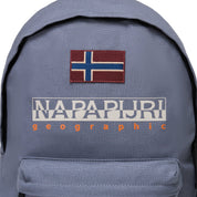 Napapijri Women Unisex Backpack Rugged Cotton Logo Grey Men