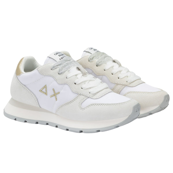 Sun68 Scarpe Ally Gold Silver Z35202 Sneakers Casual Donna nylon e pelle-2