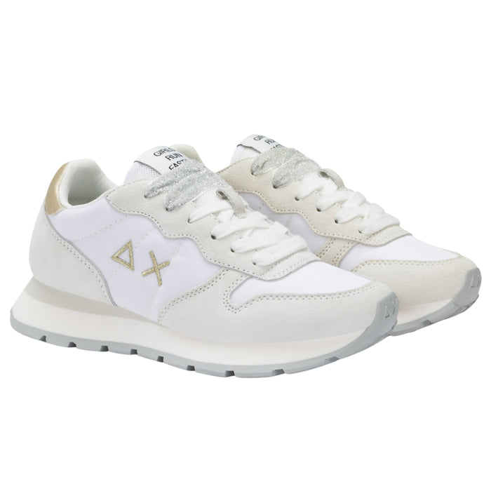 Sun68 Scarpe Ally Gold Silver Z35202 Sneakers Casual Donna nylon e pelle 2