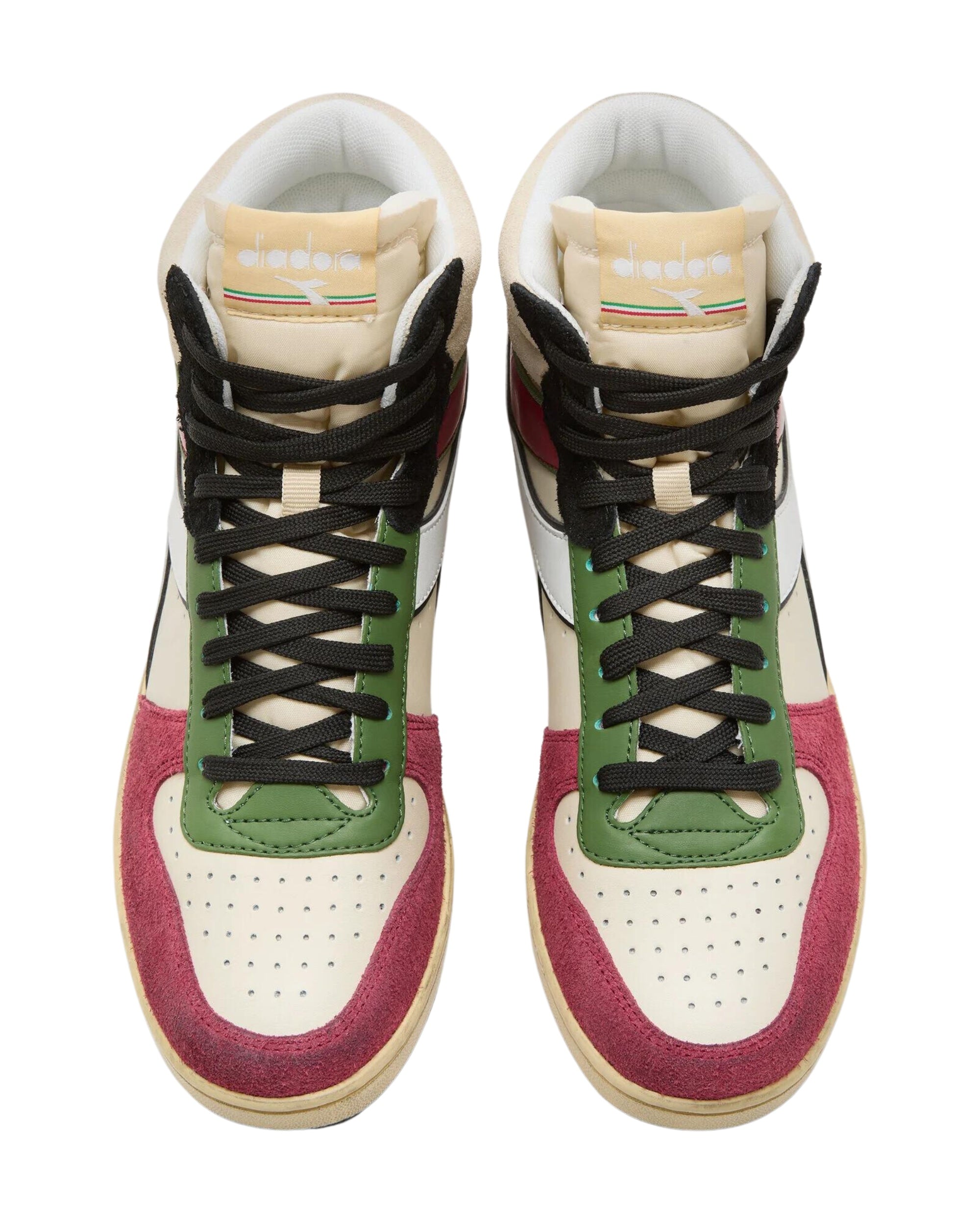 Diadora Magic Basket Mid Legacy Pelle Scamosciata Rosso