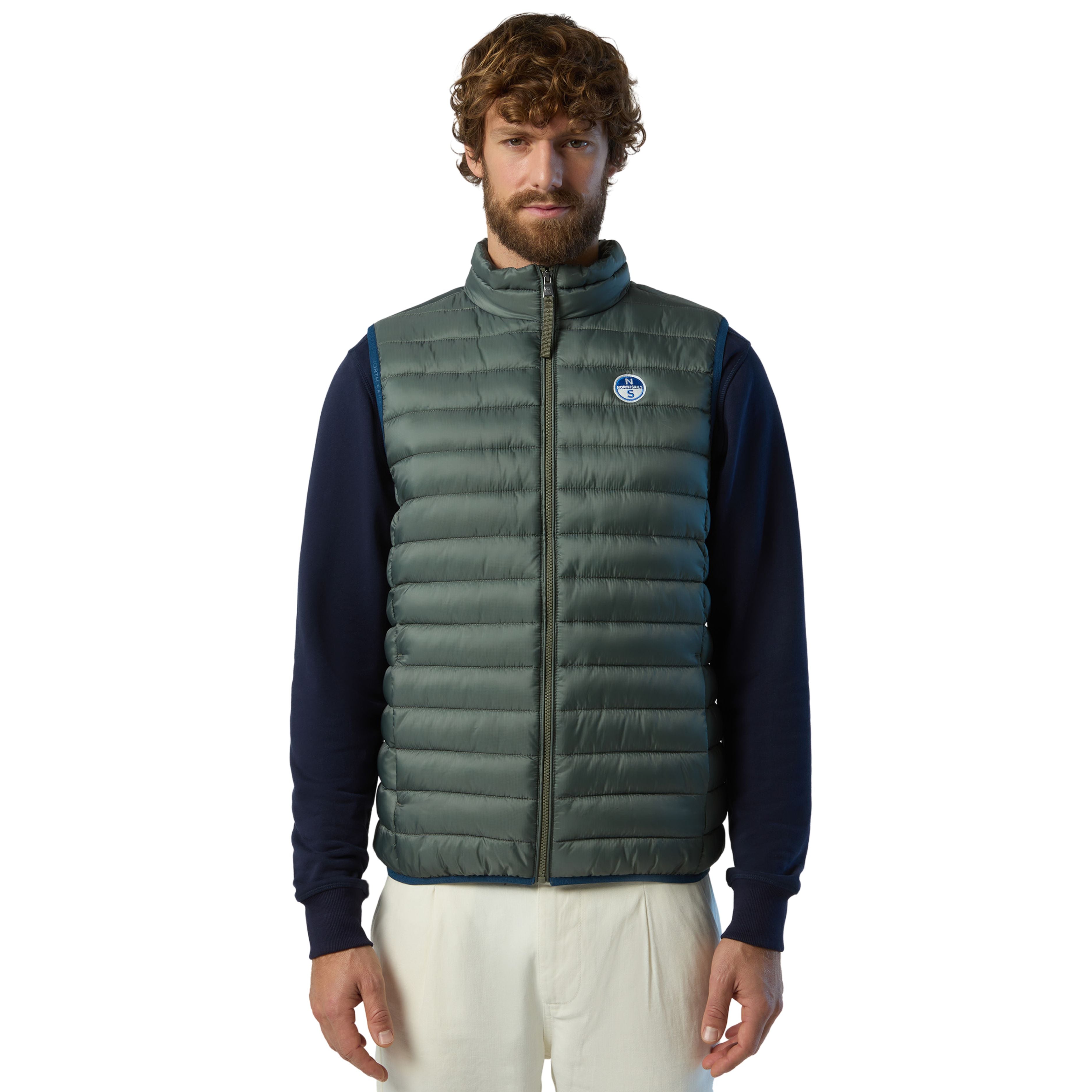 North Sails Gilet Smanicato Zip Crozet Vest tecnico outdoor antivento Tech 603272 0441