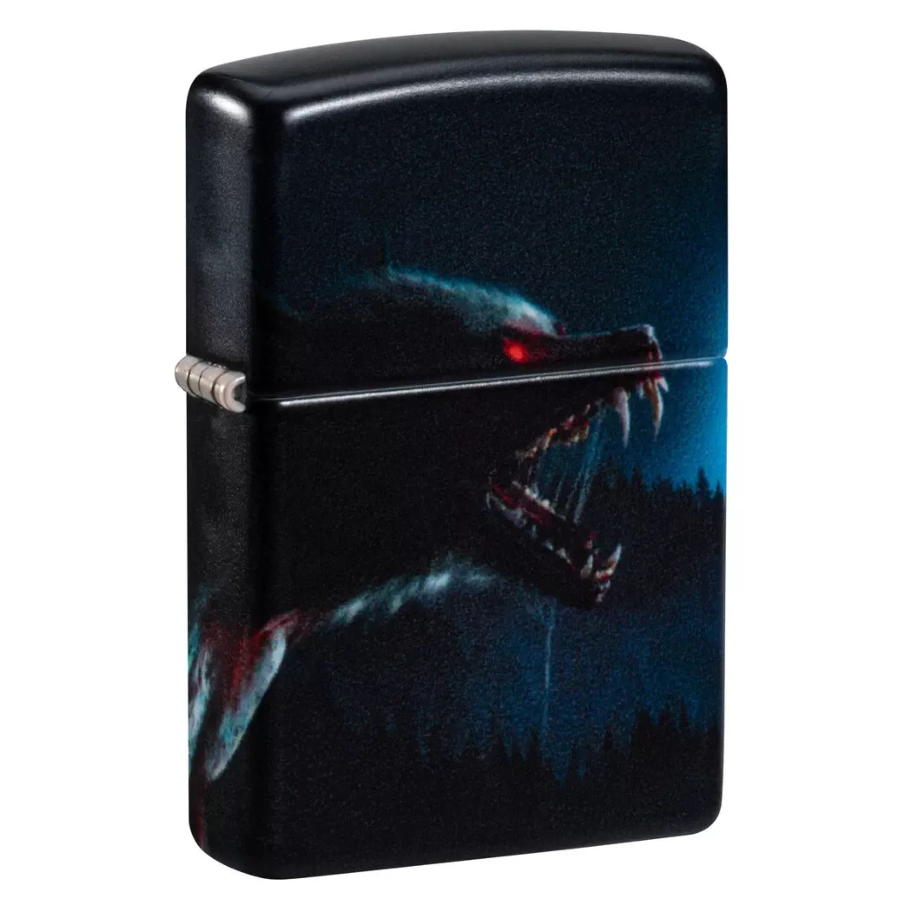 Zippo Ricaricabile Antivento Made In Usa Nel Box Regalo 48923 licantropo luna