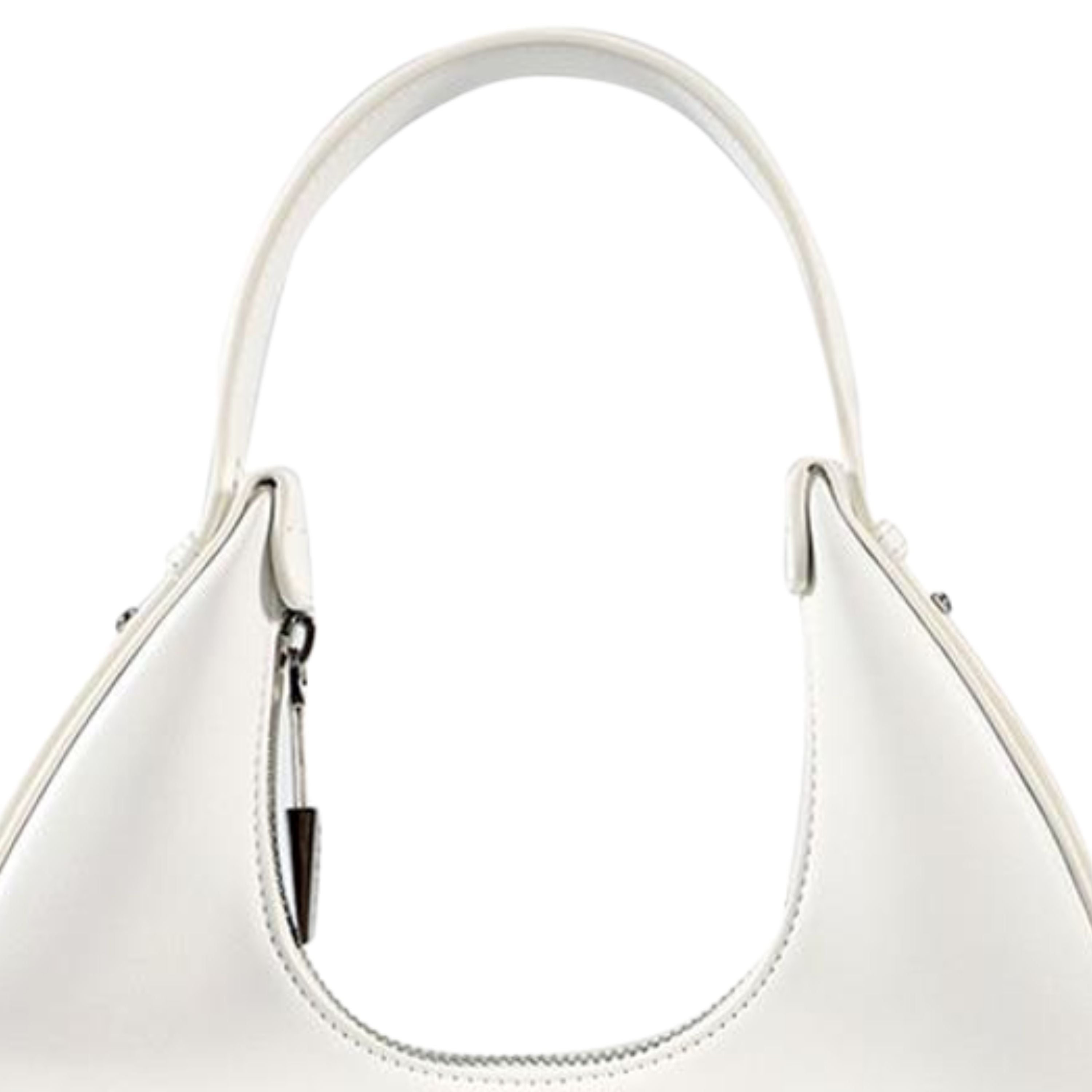 Gaelle Borsetta donna borsa a mano hobo lucchetto logato regular bianco