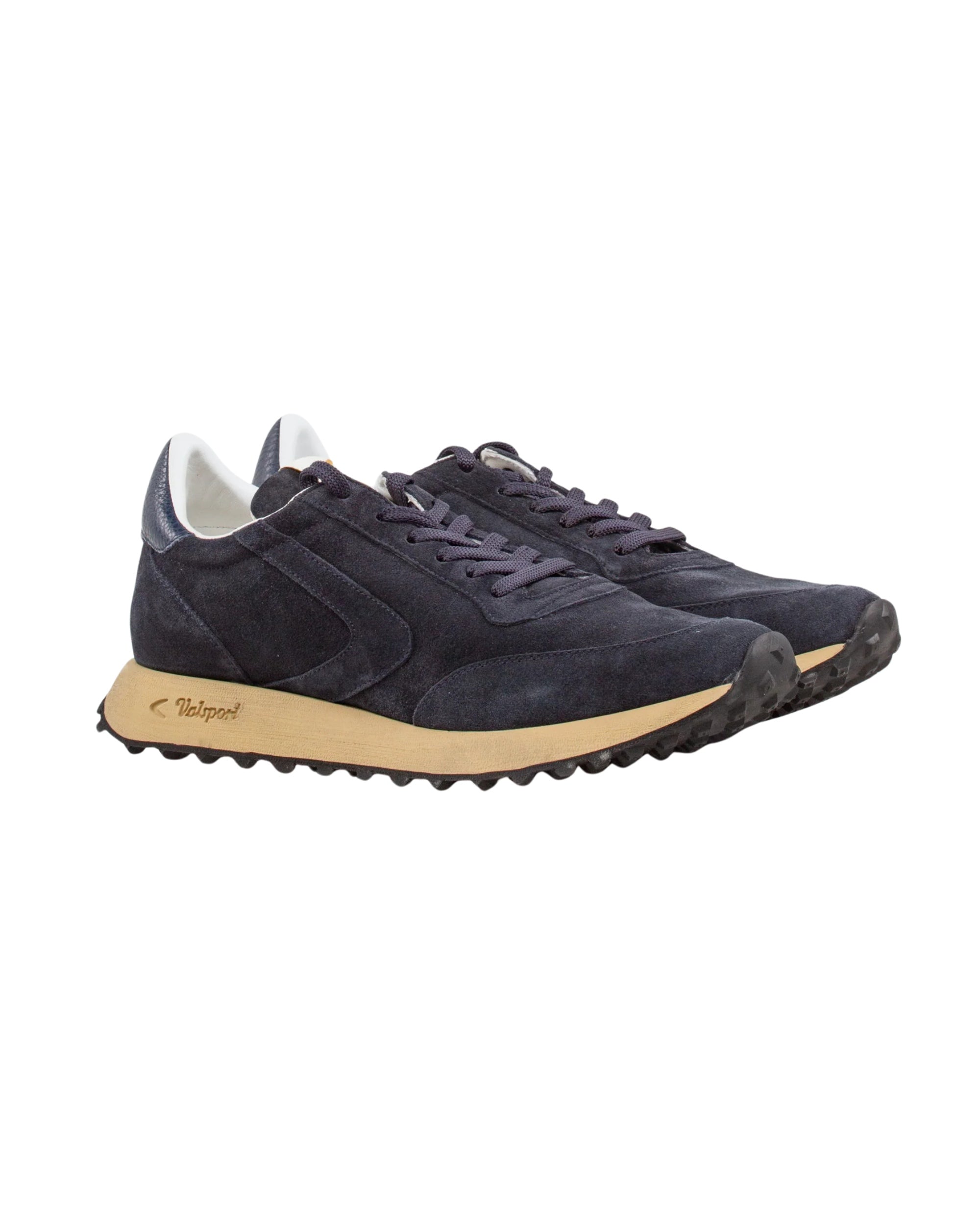 Valsport Sneaker Con Tomaia In Suede Scamosciato Blu Scuro Uomo