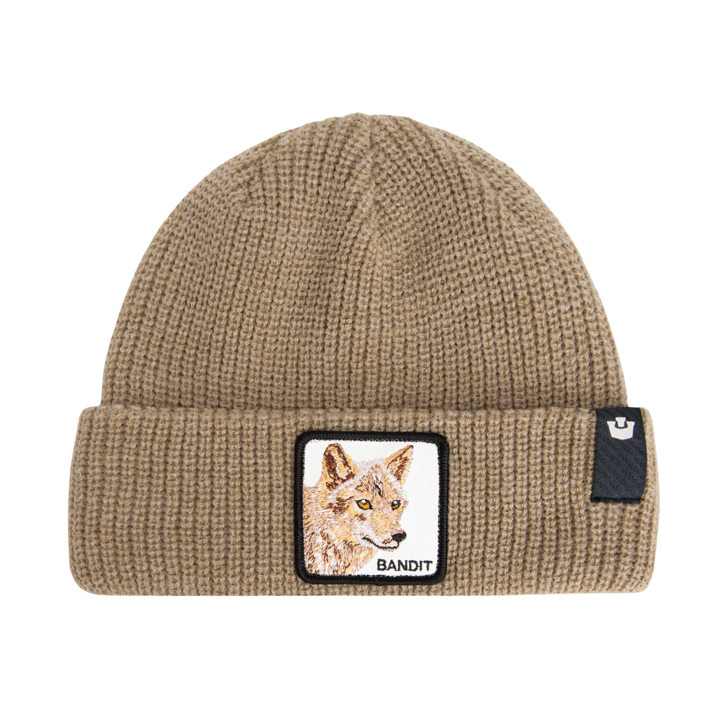 Goorin Bros. Cuffia Beanie 'The Bandit' in Misto Acrilico Marrone Biscotto Unisex