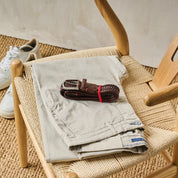 La Boucle cintura intrecciata pelle italiana intarsiata premium box regalo Roma marrone