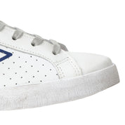 2Star Scarpe Sneakers Made in Italy Prime Star Pelle Bianco Blu Donna 2SD5094