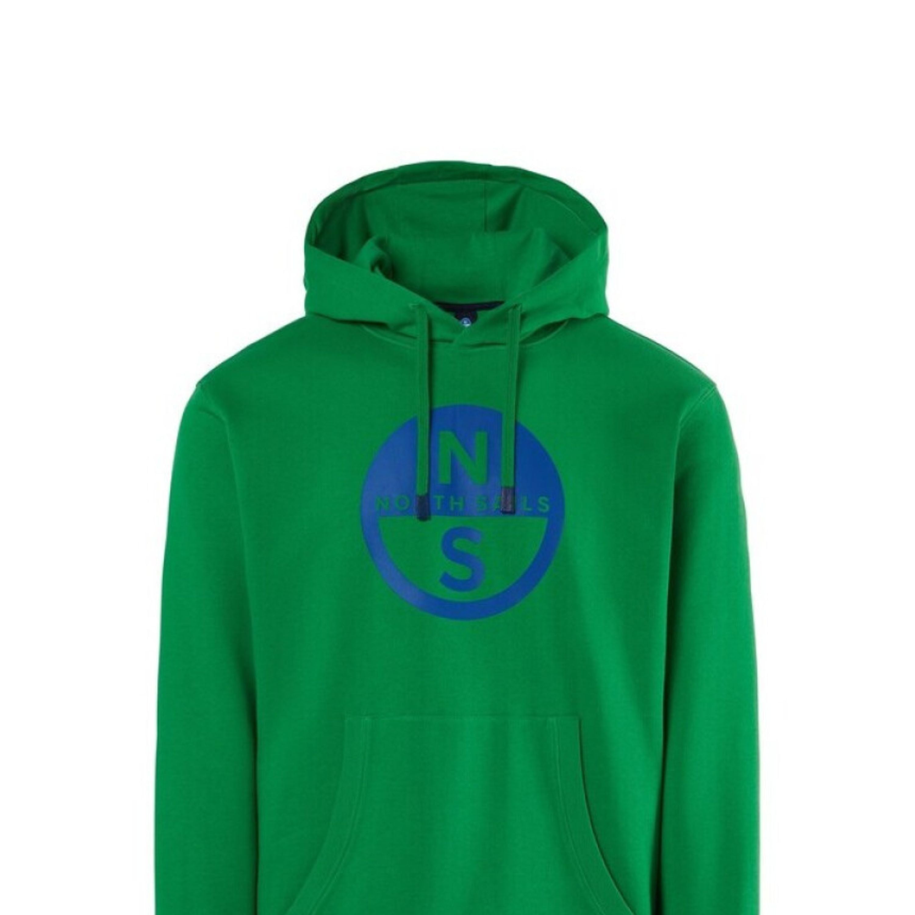 North Sails Felpa manica lunga girocollo Hoodie SWEATSHIRT Big Logo 691223 verde