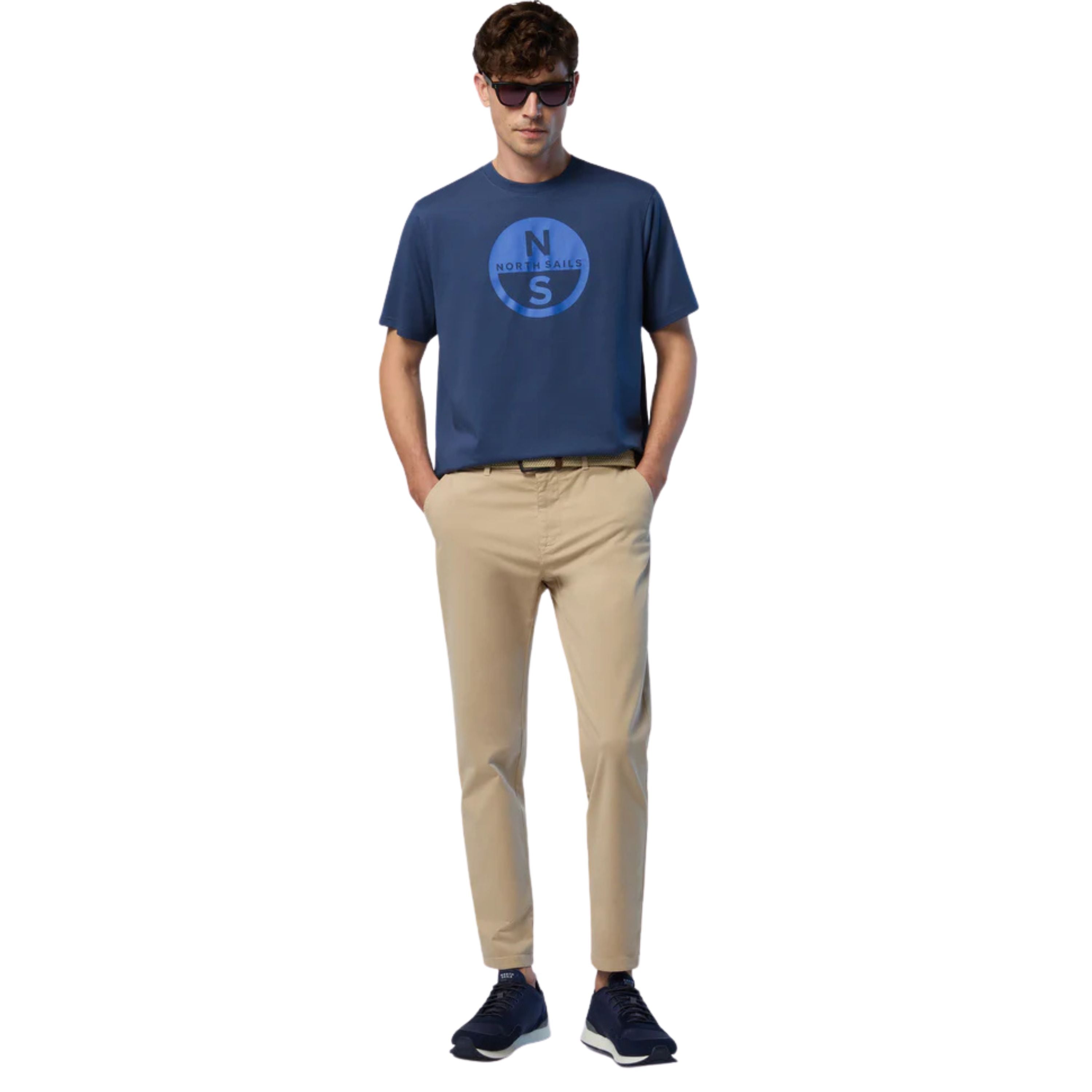 North Sails T-shirt maglia maglietta 692972 BASIC Big Logo 0787