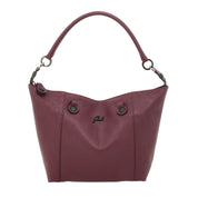 Gabs G3 Plus M Borsa Zaino Trasformabile Hobo Shopper Tote Bauletto in Pelle Bordeaux Chianti