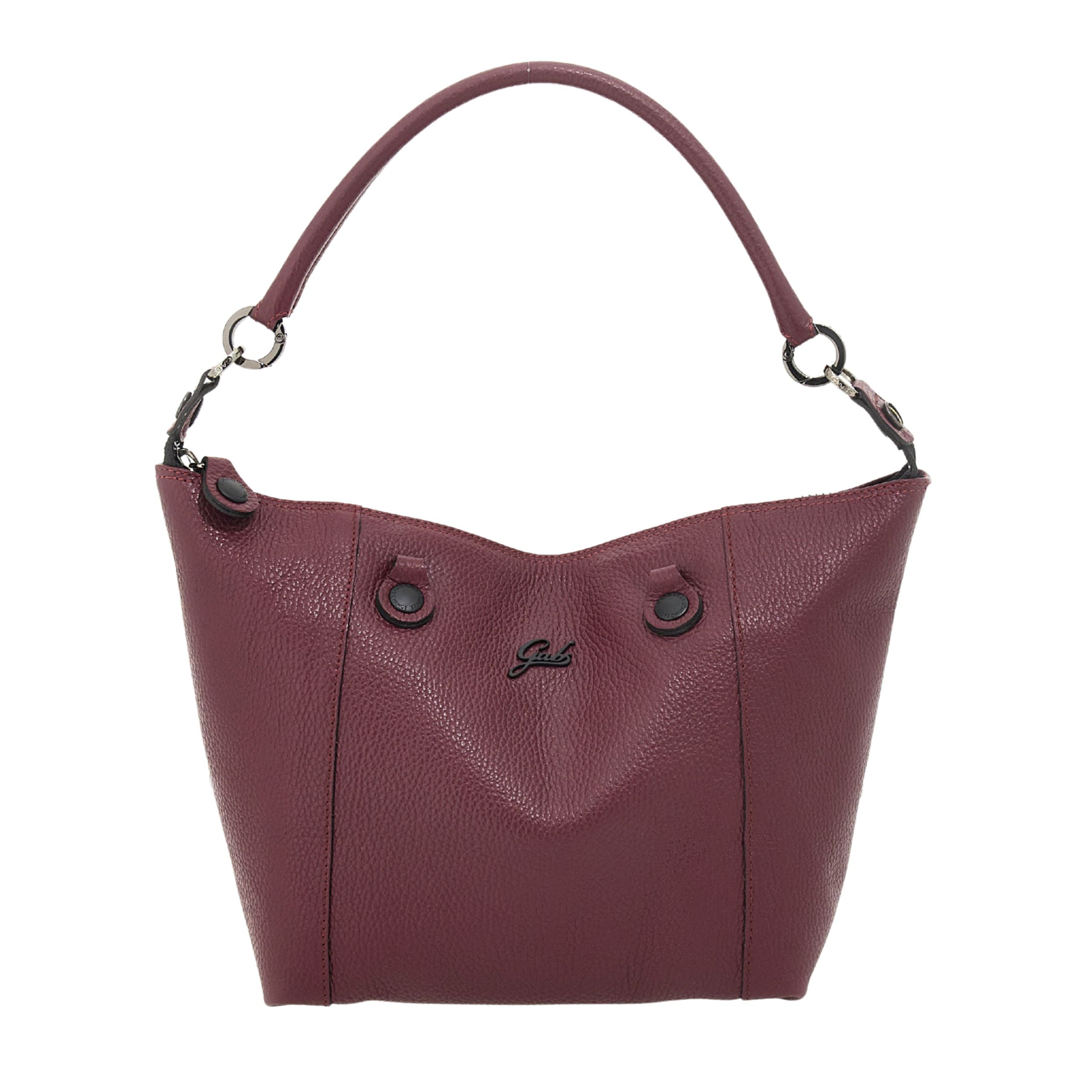 Gabs G3 Plus M Borsa Zaino Trasformabile Hobo Shopper Tote Bauletto in Pelle Bordeaux Chianti