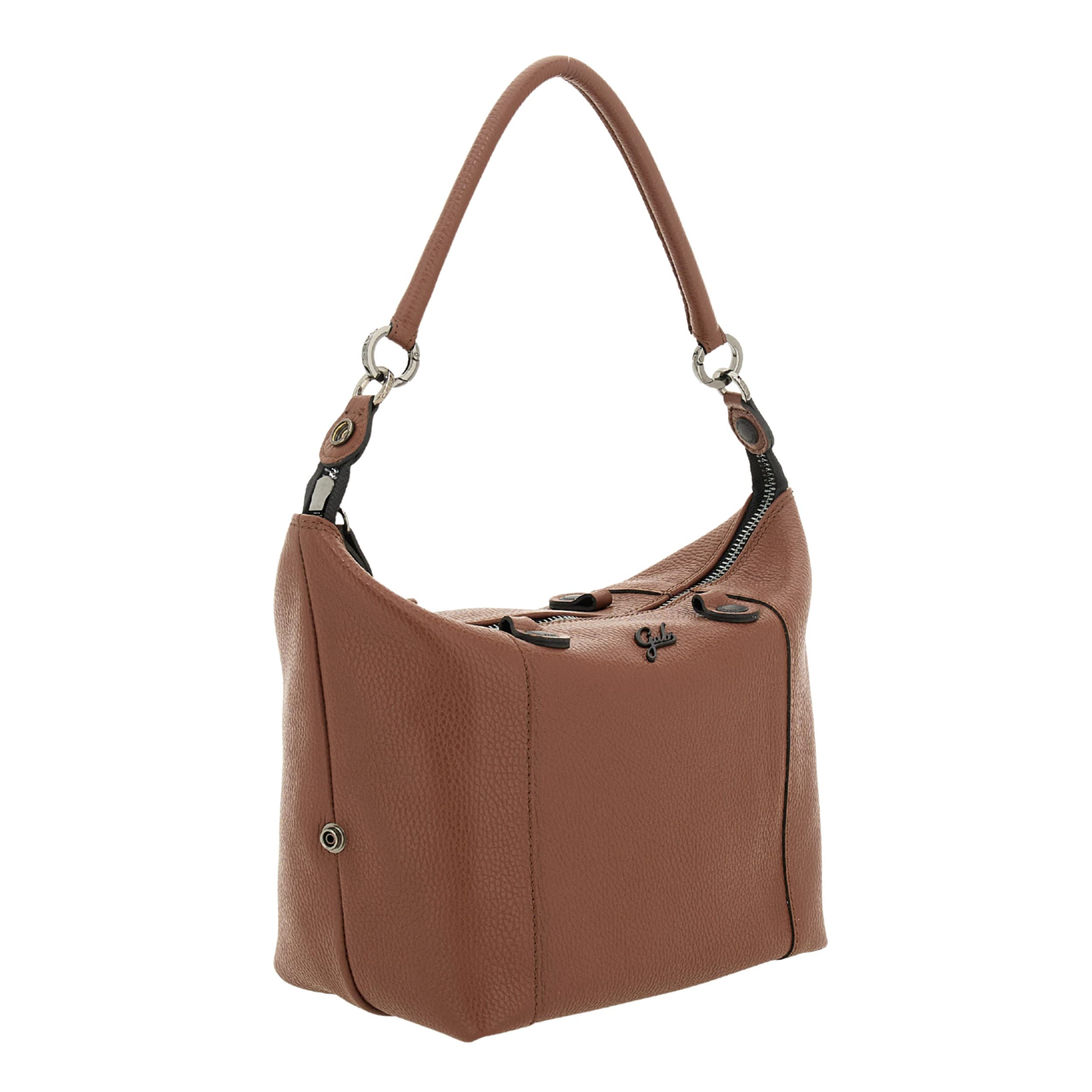 Gabs G3 Plus M Borsa Zaino Trasformabile Hobo Shopper Tote Bauletto in Pelle Cuoio Scuro