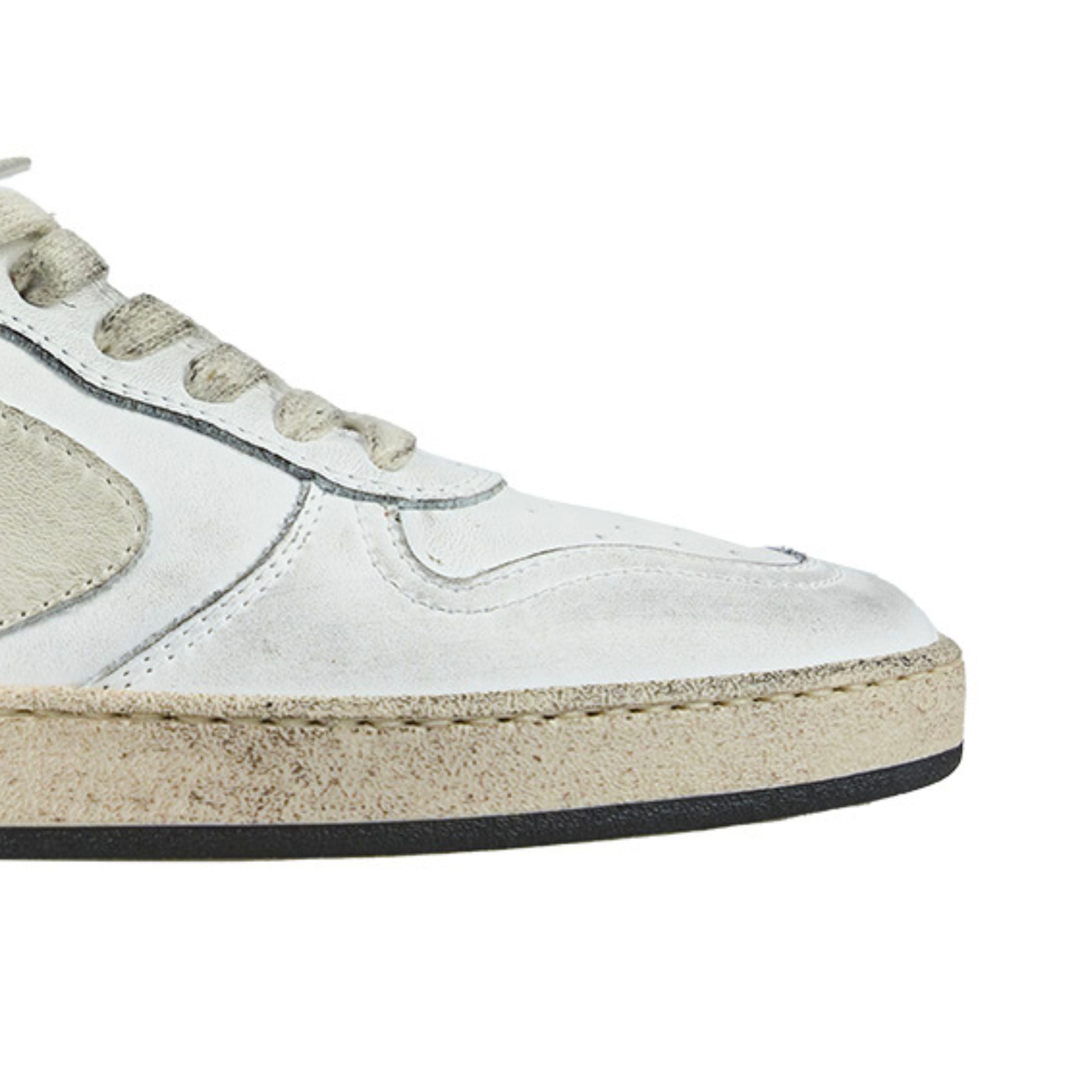 Valsport Scarpa Sneaker Davis Heritage in Nappa Bianco Verde Foresta Uomo