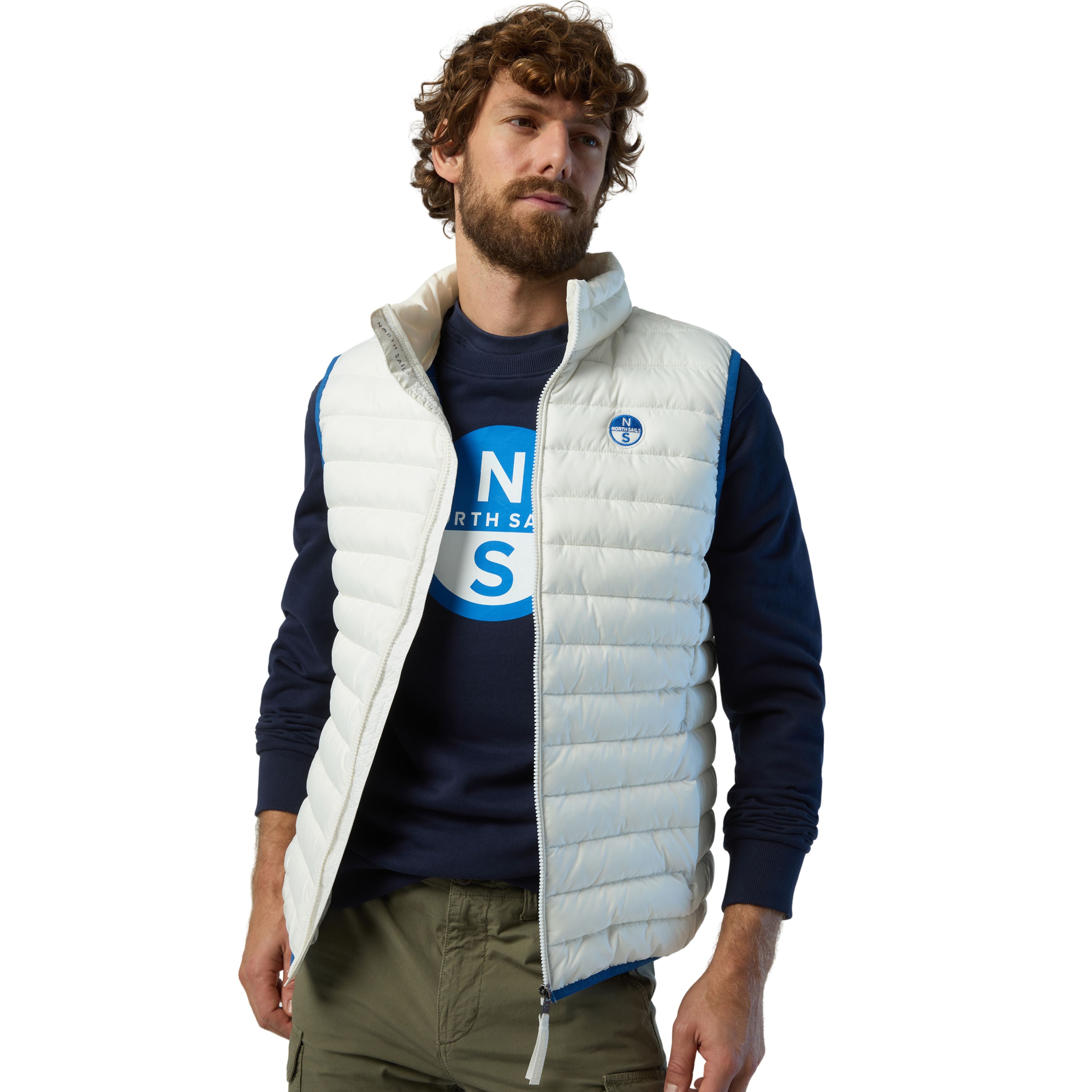 North Sails Gilet Smanicato Zip Crozet Vest tecnico outdoor antivento Tech 603272 0142