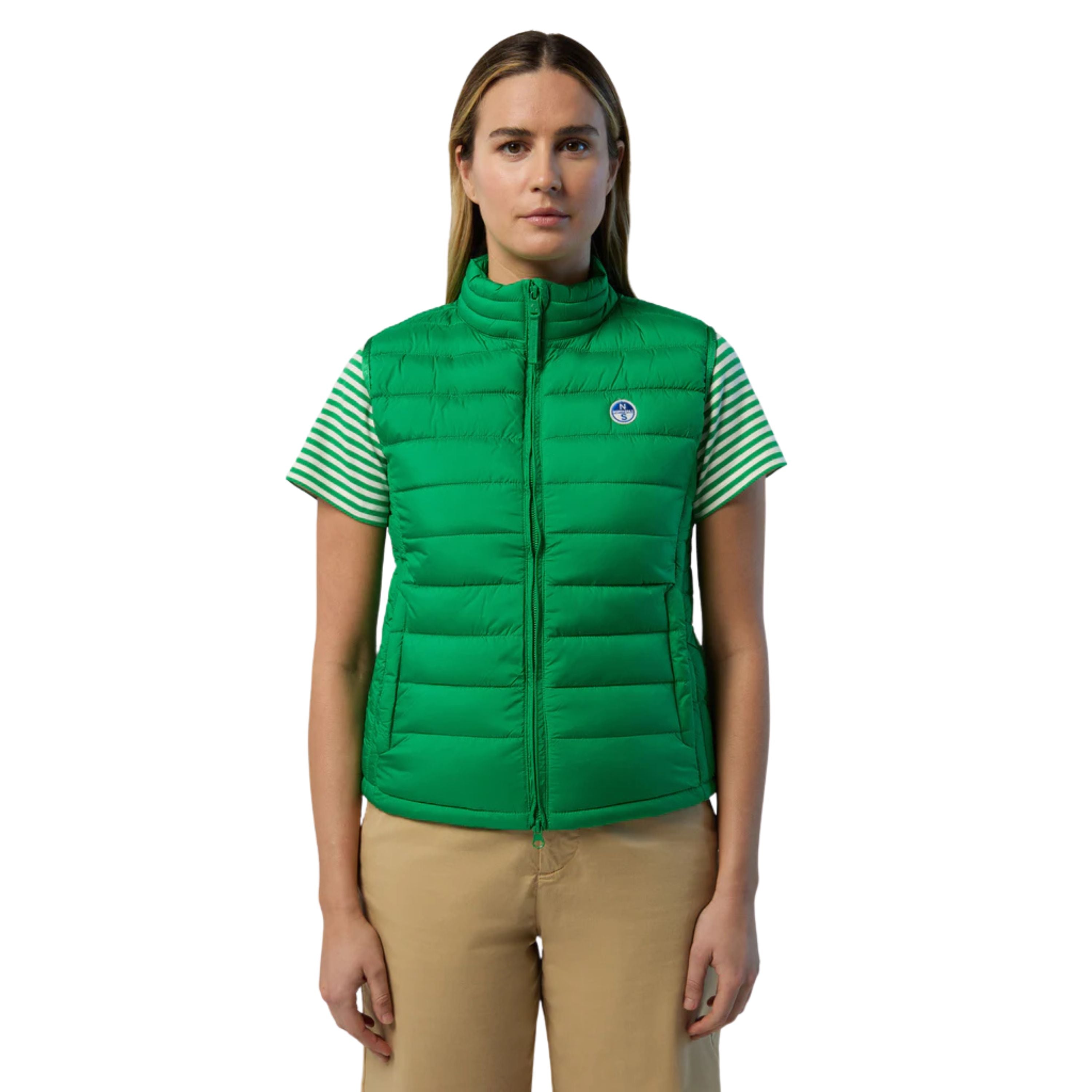 North Sails Gilet Smanicato Zip tecnico outdoor antivento 010032 0460 Naomi