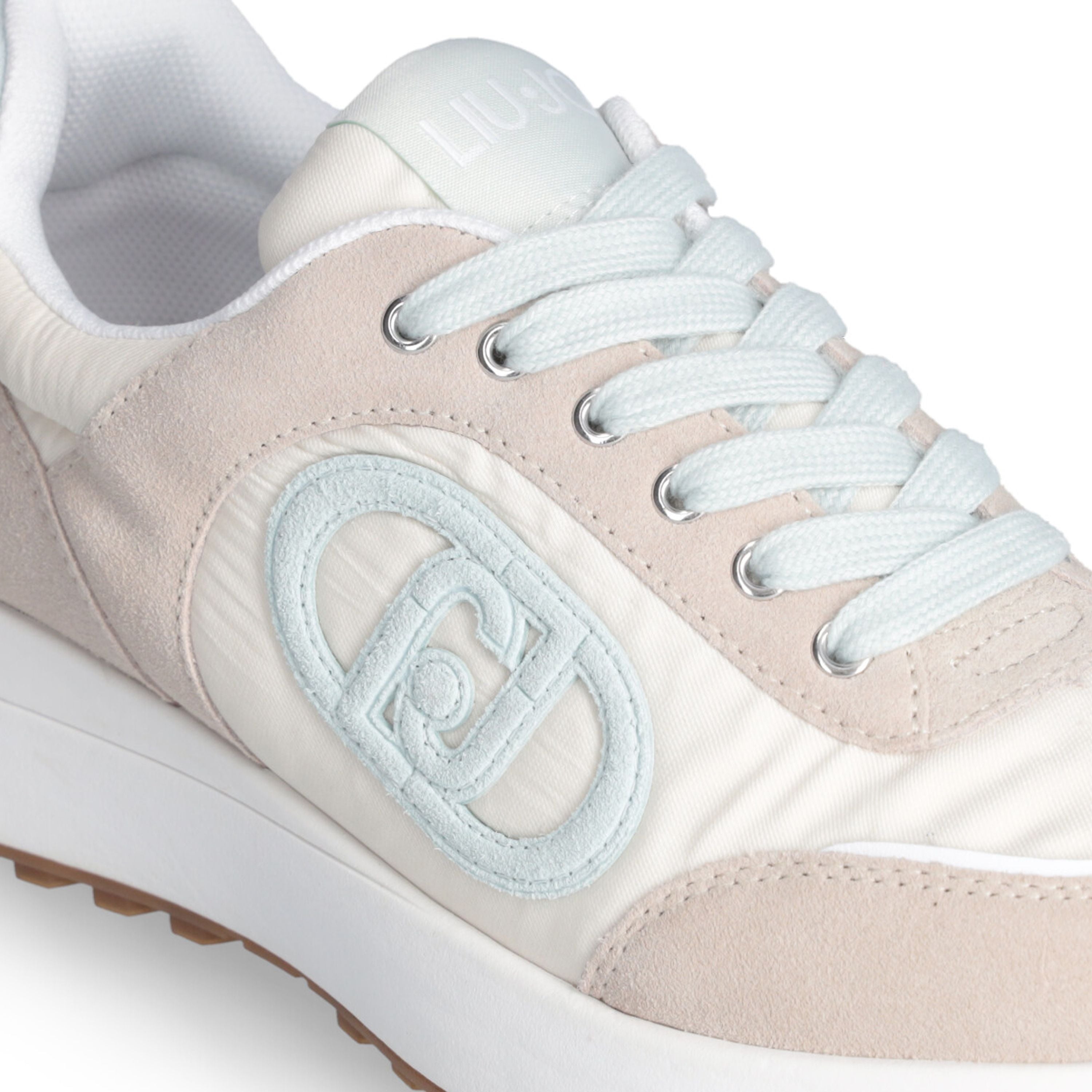 Liu Jo Scarpe Lolo 17 Sneakers in Pelle beige acqua