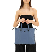 Gabs G3 Plus M Borsa Zaino Trasformabile Hobo Shopper Tote Bauletto in Pelle Blu Ardesia