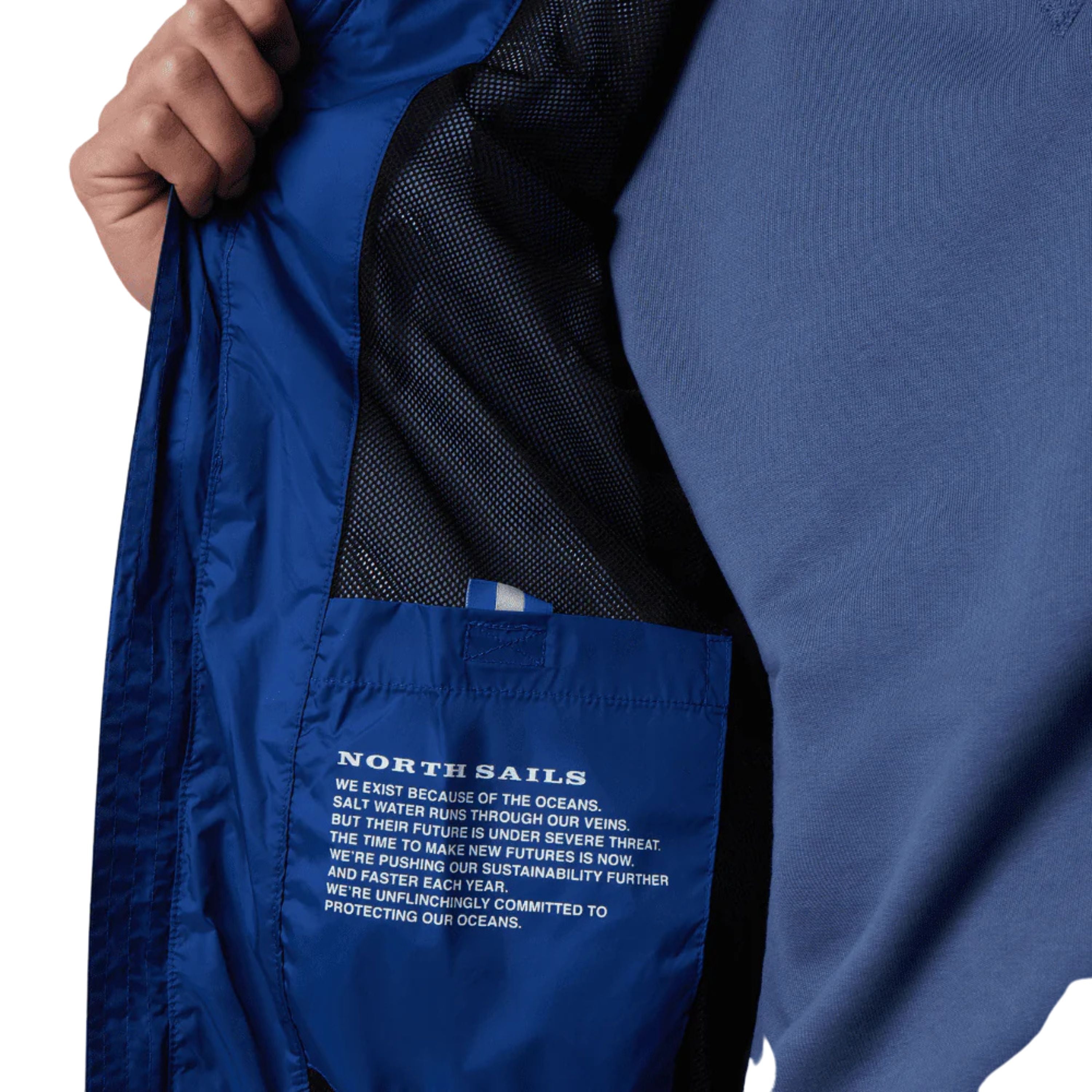 North Sails SAILOR 2.0 JACKET impermeabile antivento 603191 0790 ocean blue