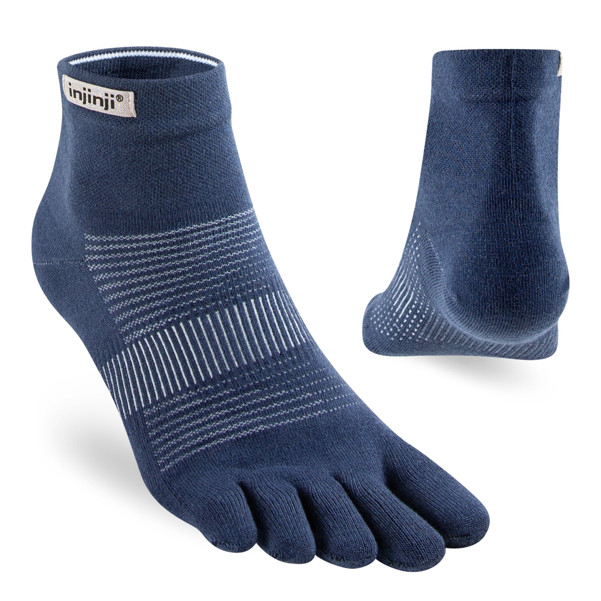 Injinji calze 5 dita da corsa Run Lightweight Mini-Crew CoolMax EcoMade blu 281130