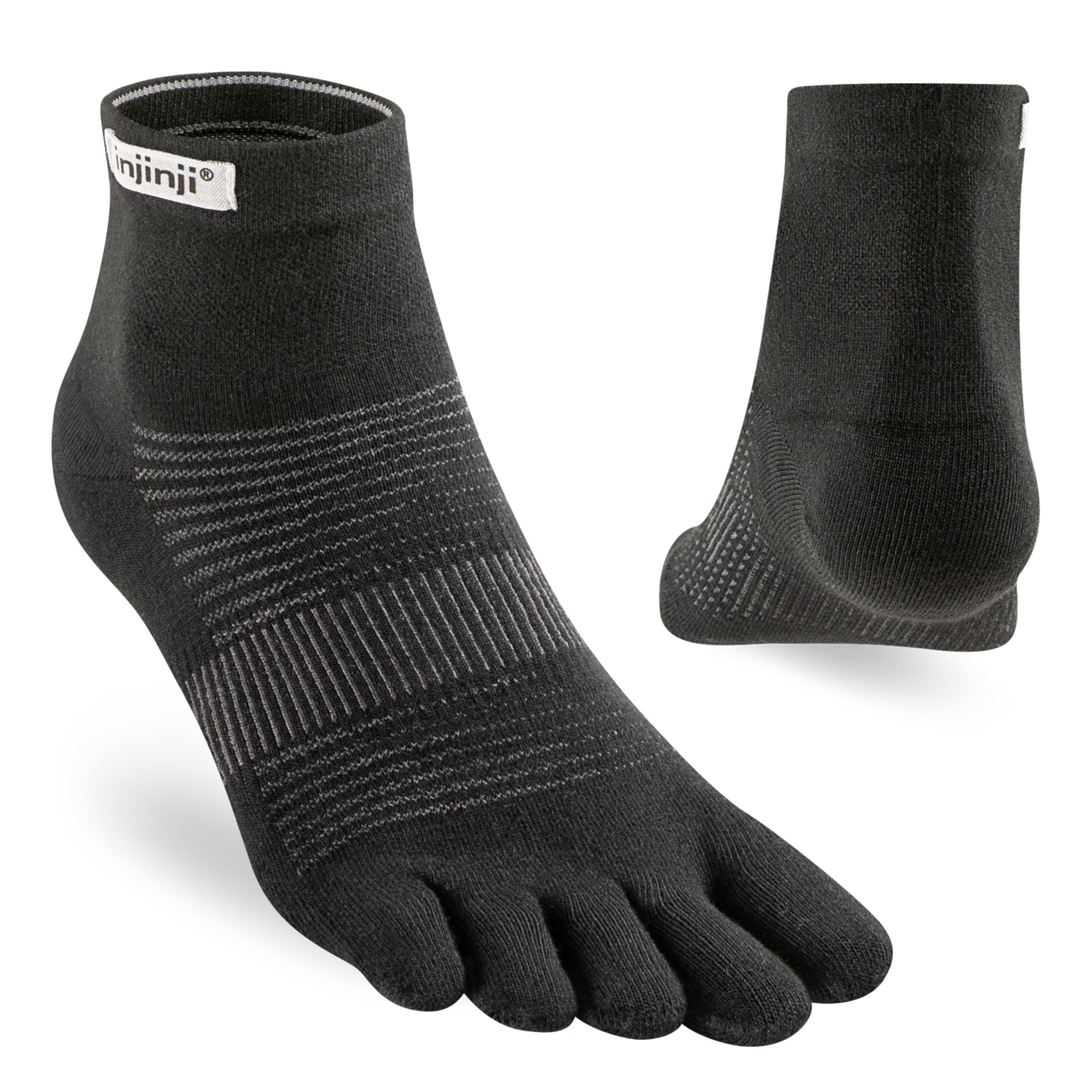 Injinji calze 5 dita da corsa rail Midweight Mini-Crew CoolMax EcoMade 213130 granite
