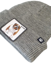 Goorin Bros. Cappello Beanie Hat Cuffia Con Patch Frontale E Logo Su Lato Grigio Unisex