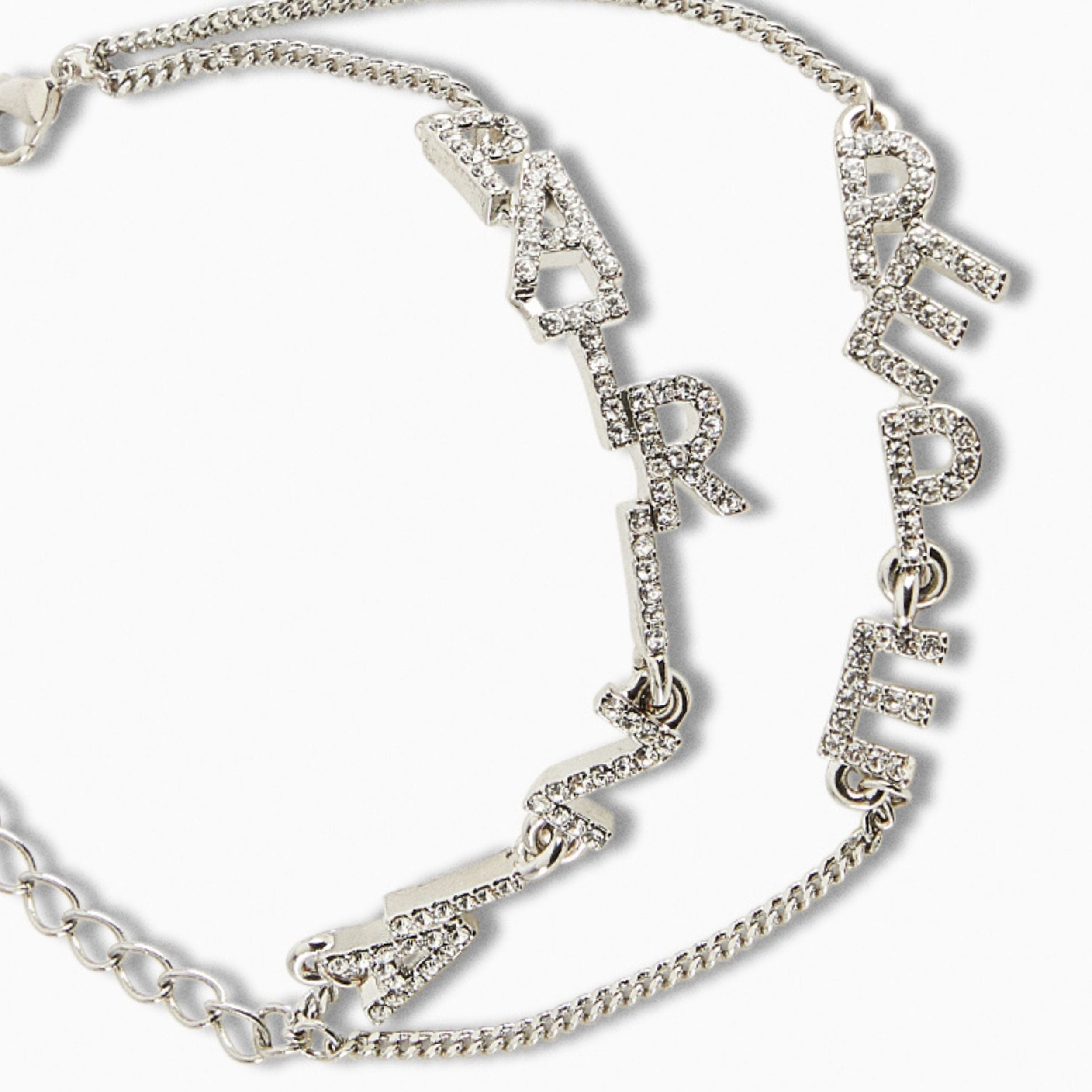 Patrizia Pepe Bracciale in Metallo Colore Argento e Cristallo Donna