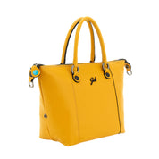Gabs G3 Plus M Borsa Zaino Trasformabile Hobo Shopper Tote Bauletto in Pelle Giallo Orzo