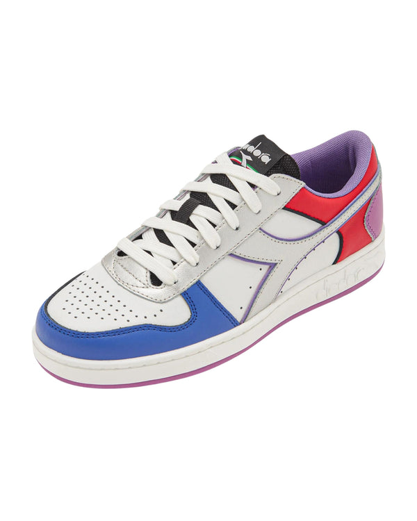 Diadora Sneakers Magic Basket Low Galaxy Similpelle Argento-2