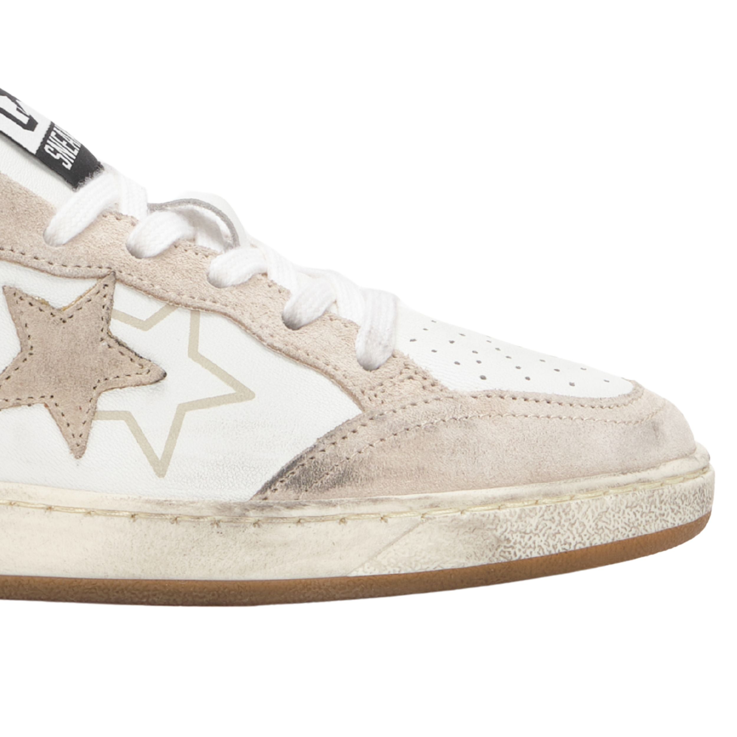 2Star Scarpe Sneakers Made in Italy artigianali Week Star Pelle Bianco Beige