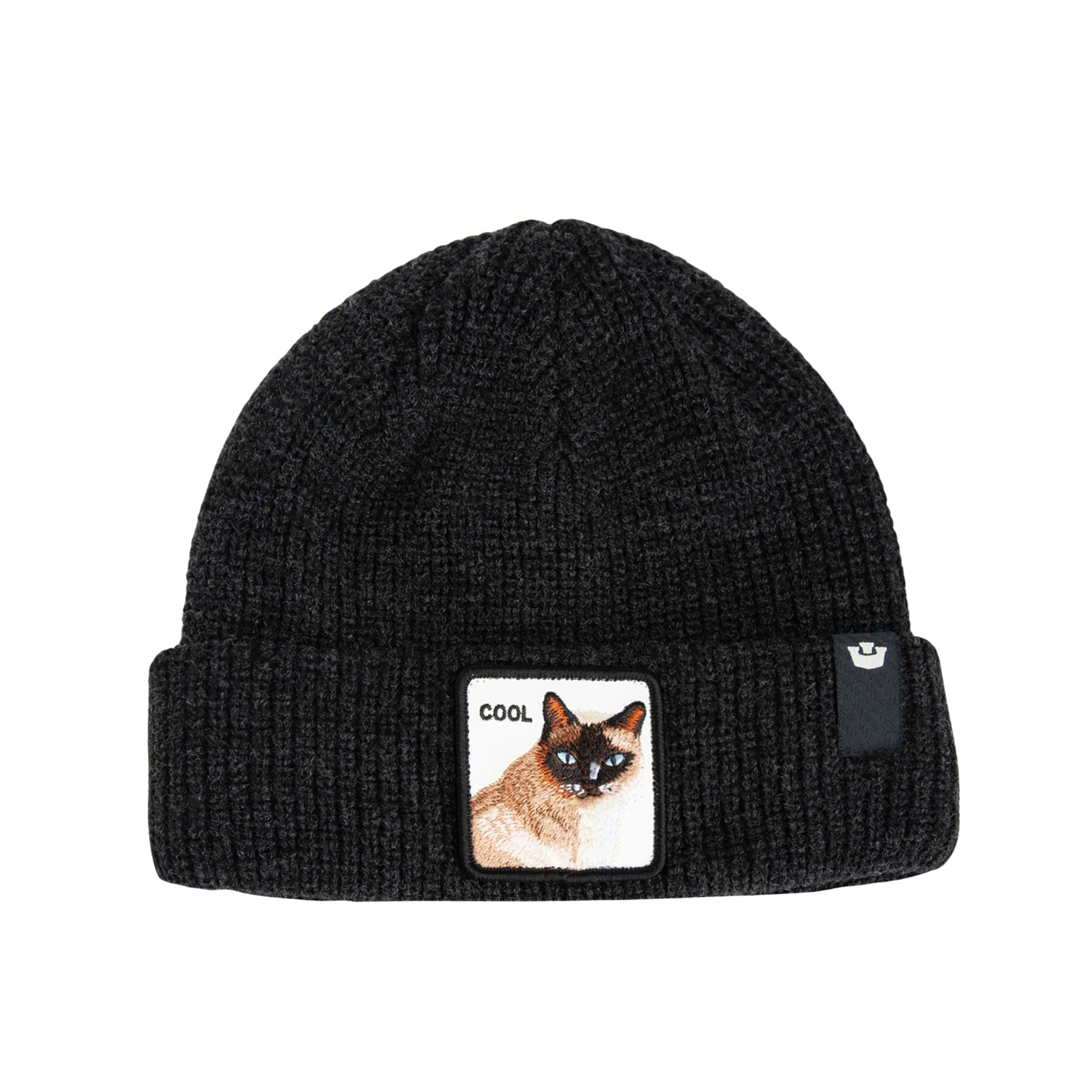 Goorin Bros. Cuffia Beanie 'Cool Cat' in Misto Acrilico Nero Unisex