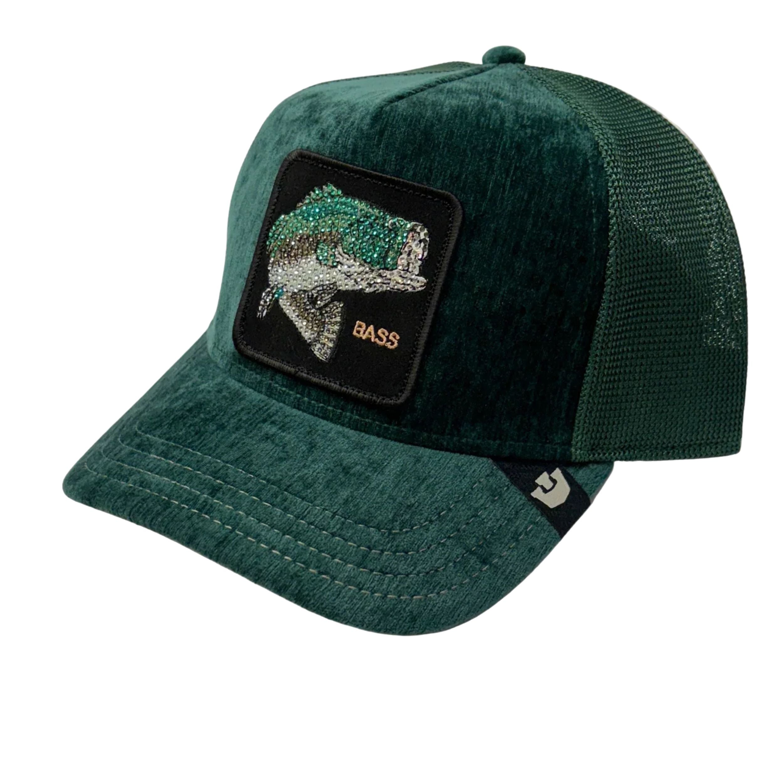 Goorin Bros. Cappellino Trucker Cap Invernale Iced Pesce Bass Verde Smeraldo Unisex