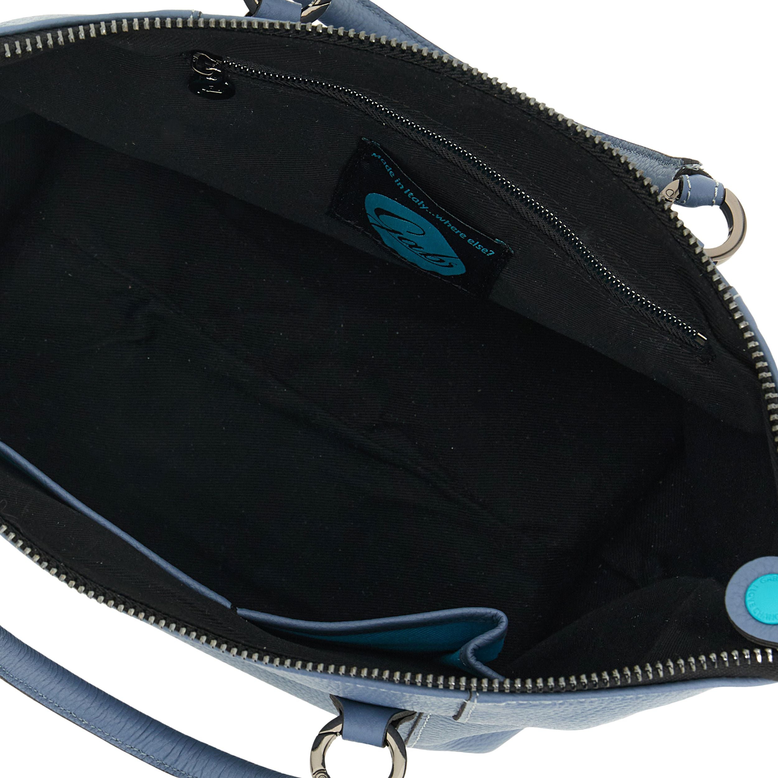 Gabs Borsa Donna trasformabile G3 PLUS L BULL BASIC Shopper Trasformabile Zaino BLU ARDESIA