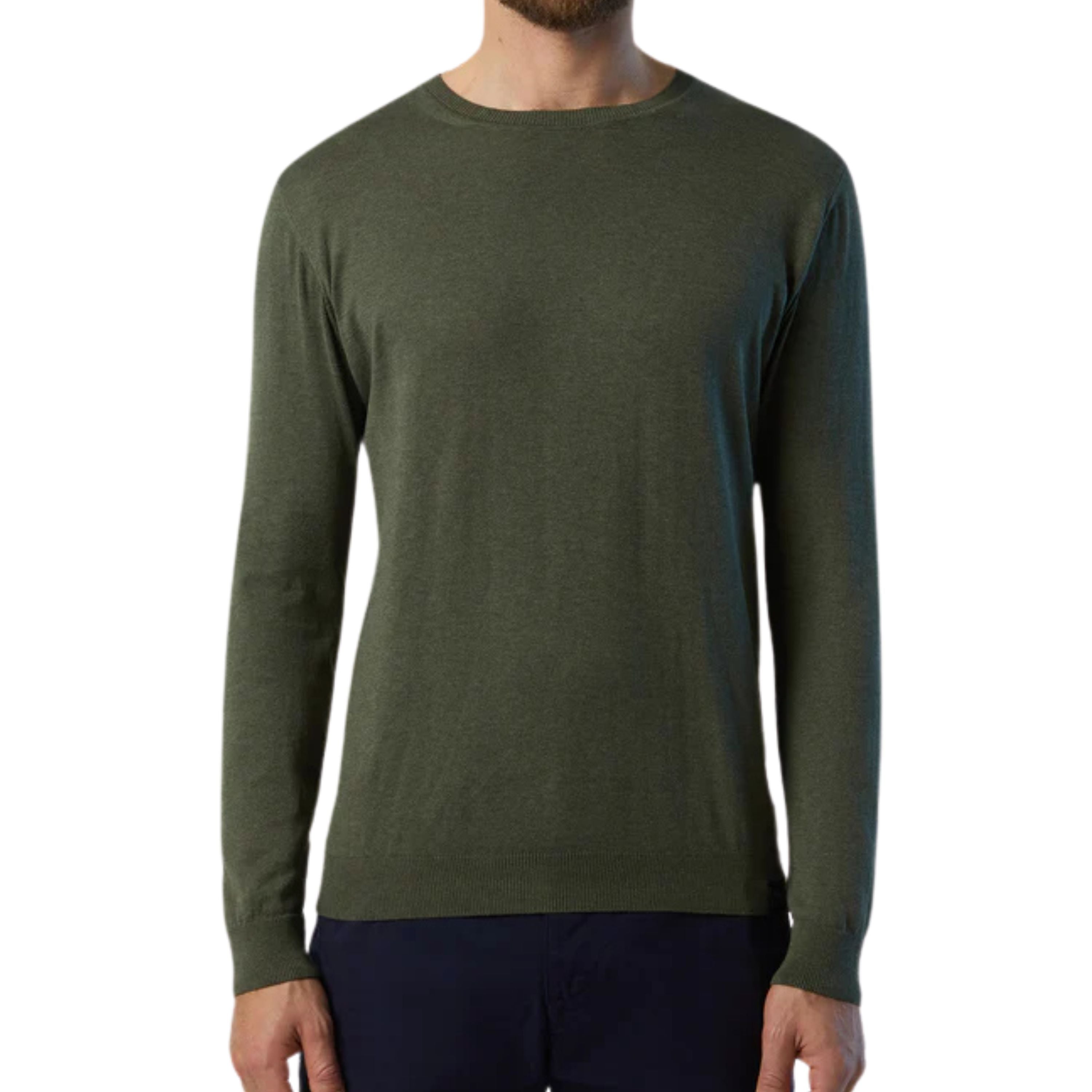 North Sails maglia maglioncino cotone CREWNECK KNITWEAR 14GG 699925